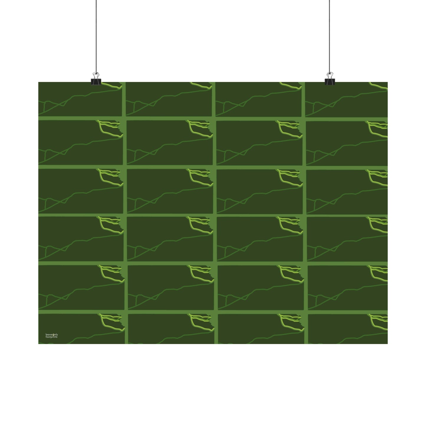 Kansas National Trails Patterned Horizontal Print