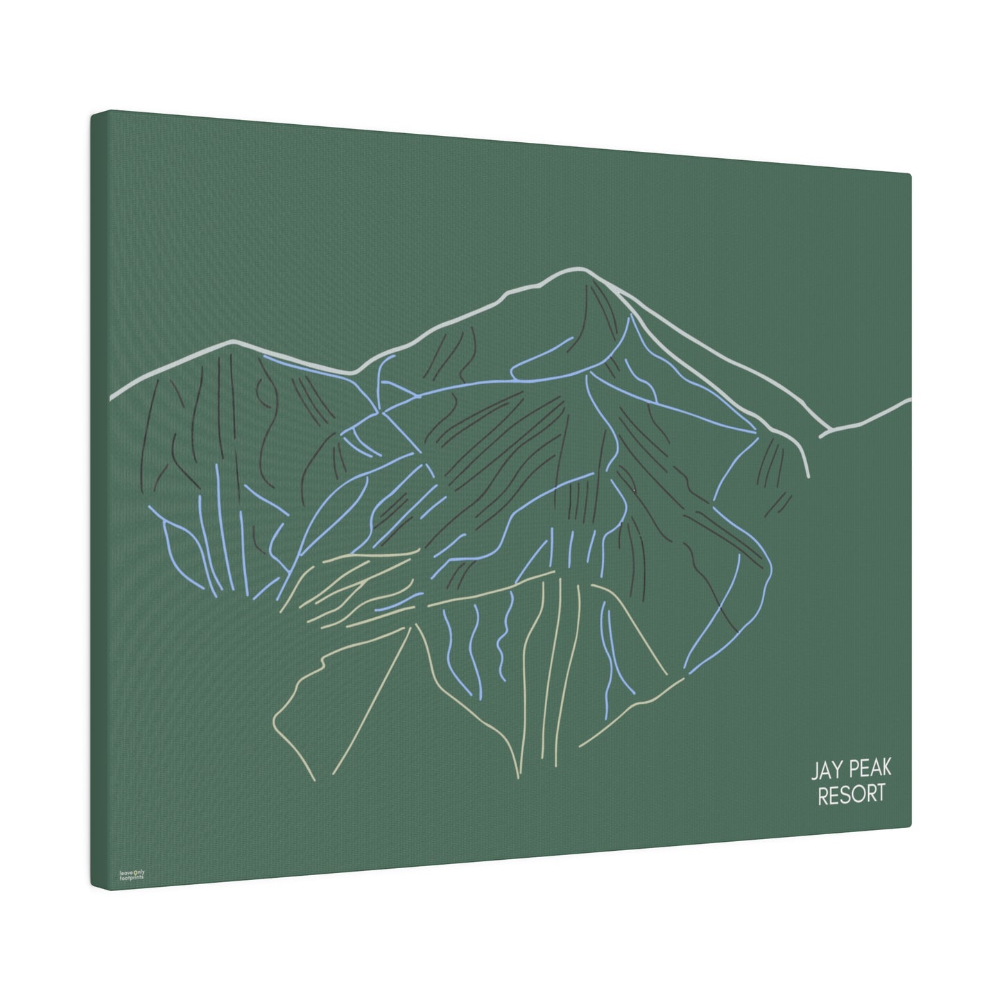 Jay Peak Resort Matte Canvas, Stretched, 0.75"