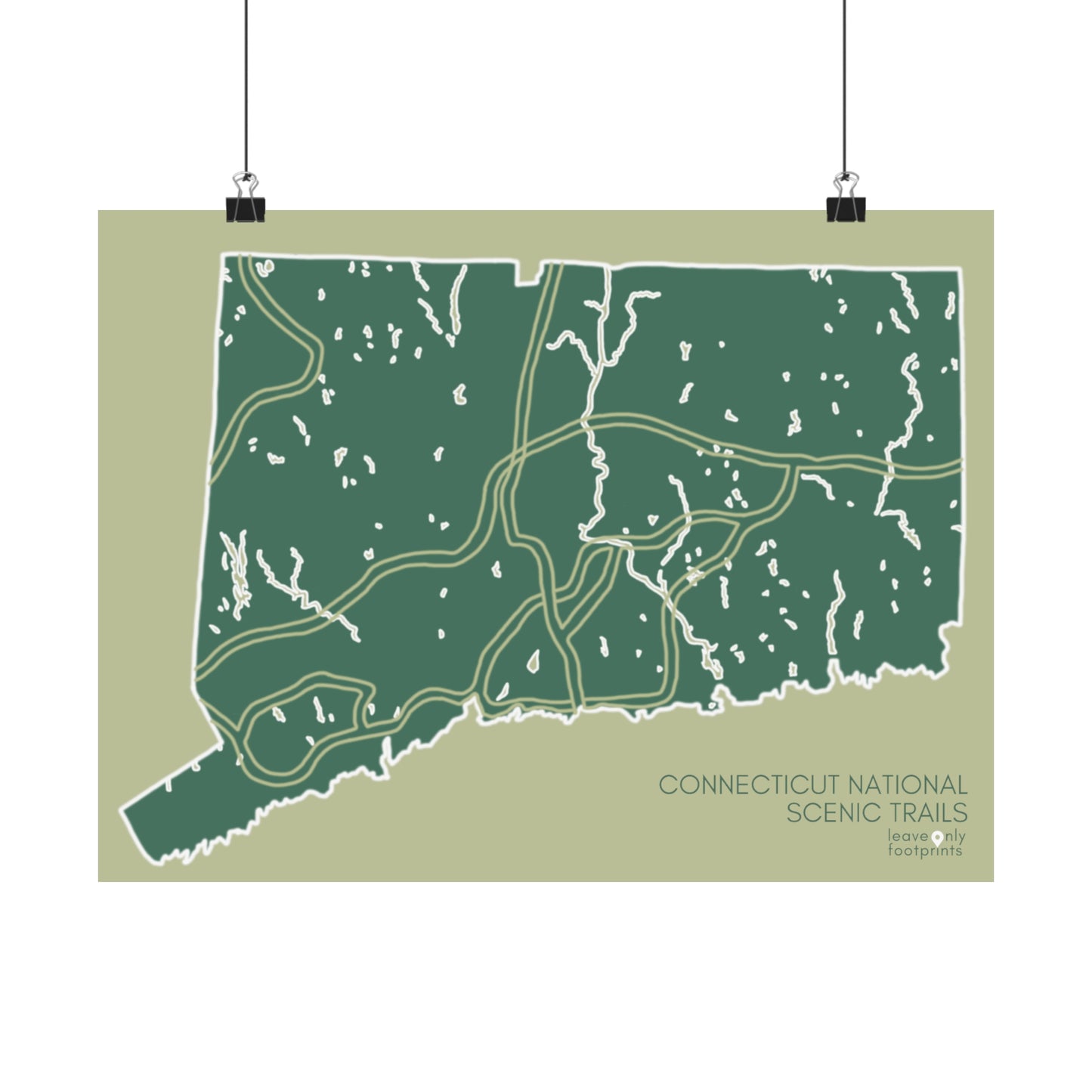 Connecticut National Scenic Trails Matte Horizontal Print
