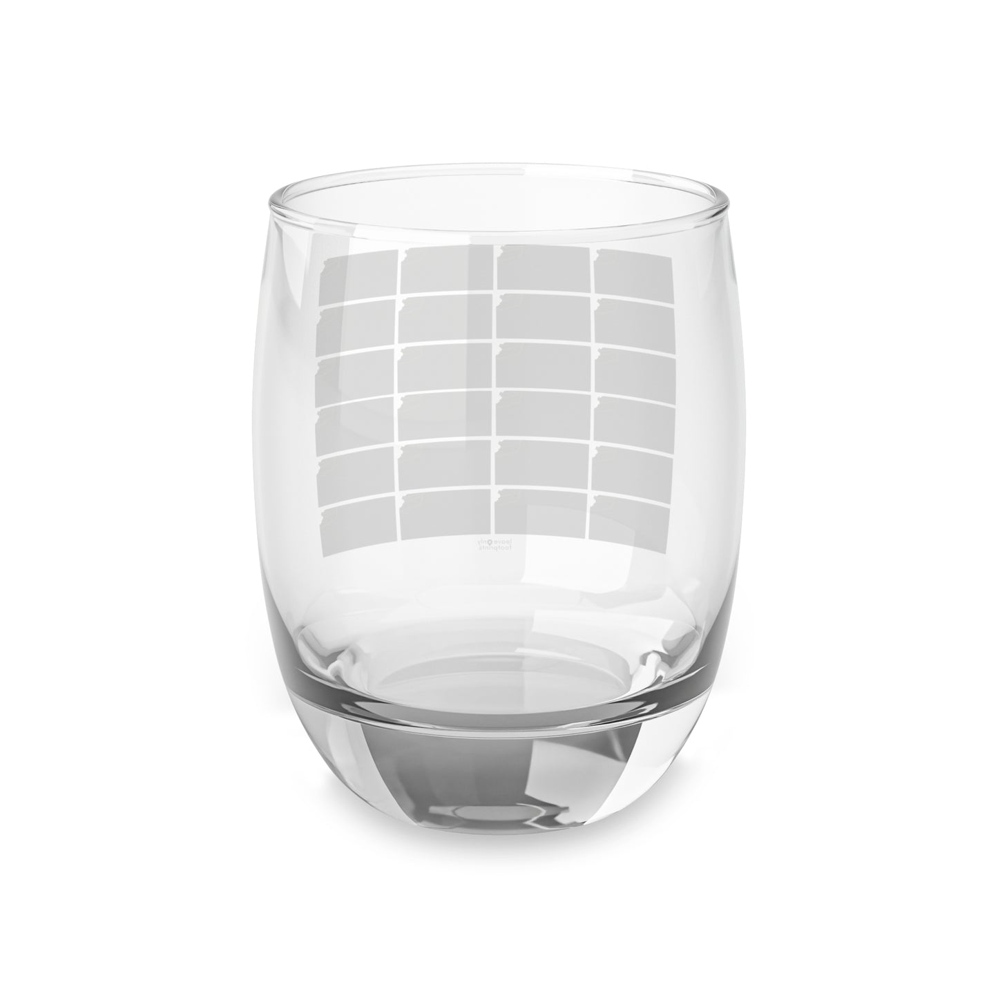 Kansas National Trails Patterned Bar Glass