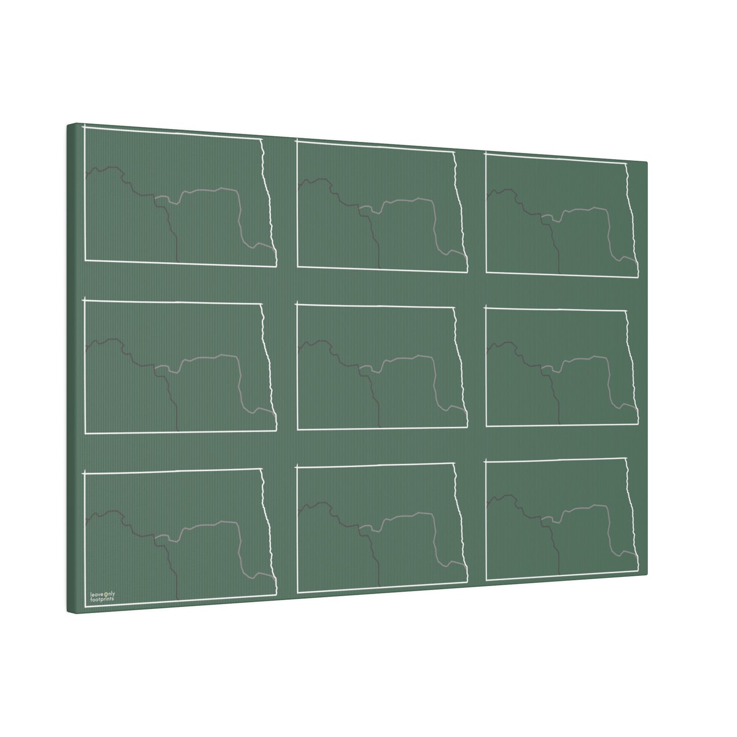 North Dakota National Trails Matte Canvas, Stretched, 0.75"