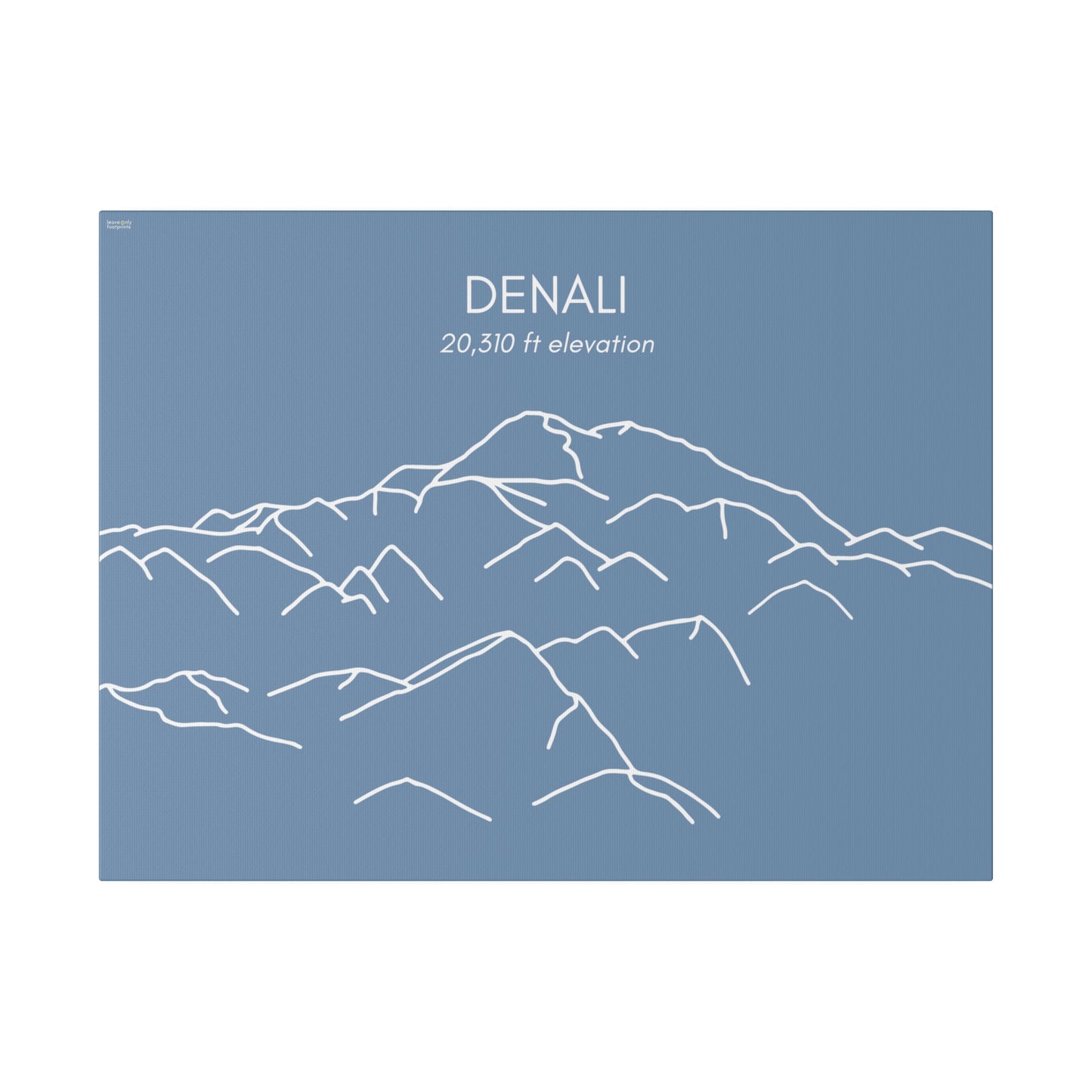 Denali Mountain Matte Canvas, Stretched, 0.75"