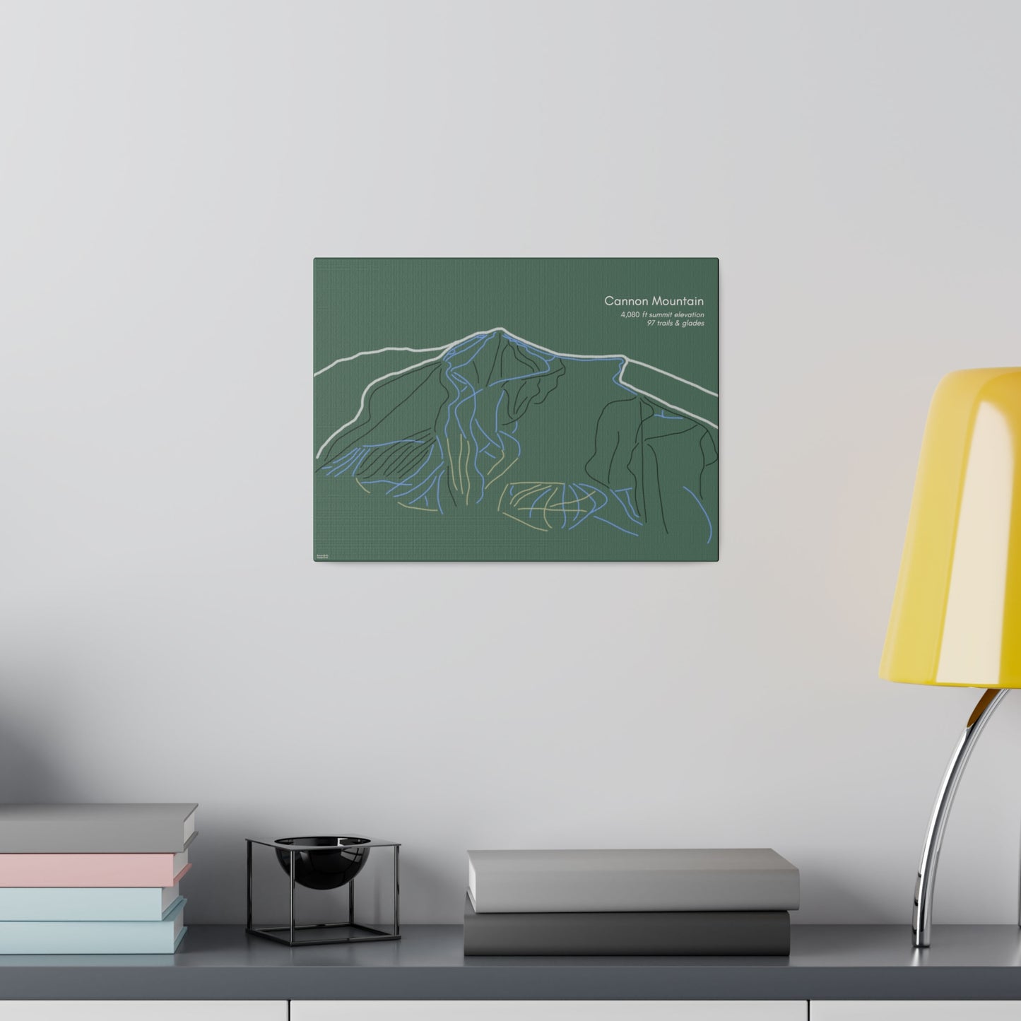 Cannon Mountain Matte Canvas, Stretched, 0.75"