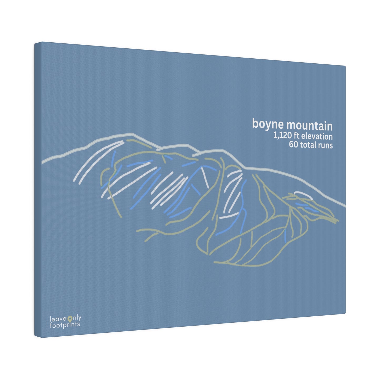 Boyne Mountain Matte Canvas, Stretched, 0.75"