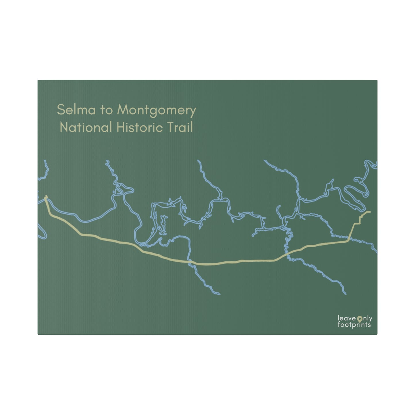 Selma to Montgomery National Historic Trail Matte Canvas, Stretched, 0.75"