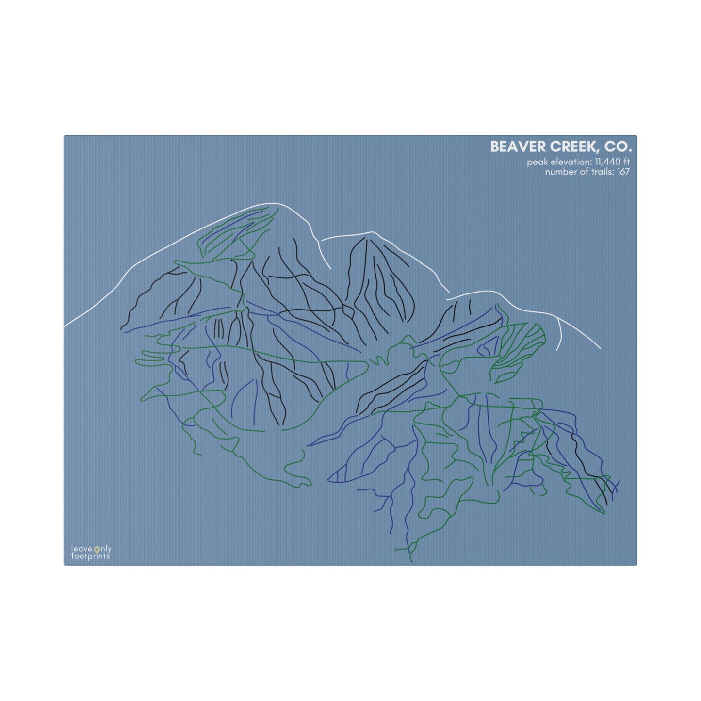 Beaver Creek Matte Canvas, Stretched, 0.75"