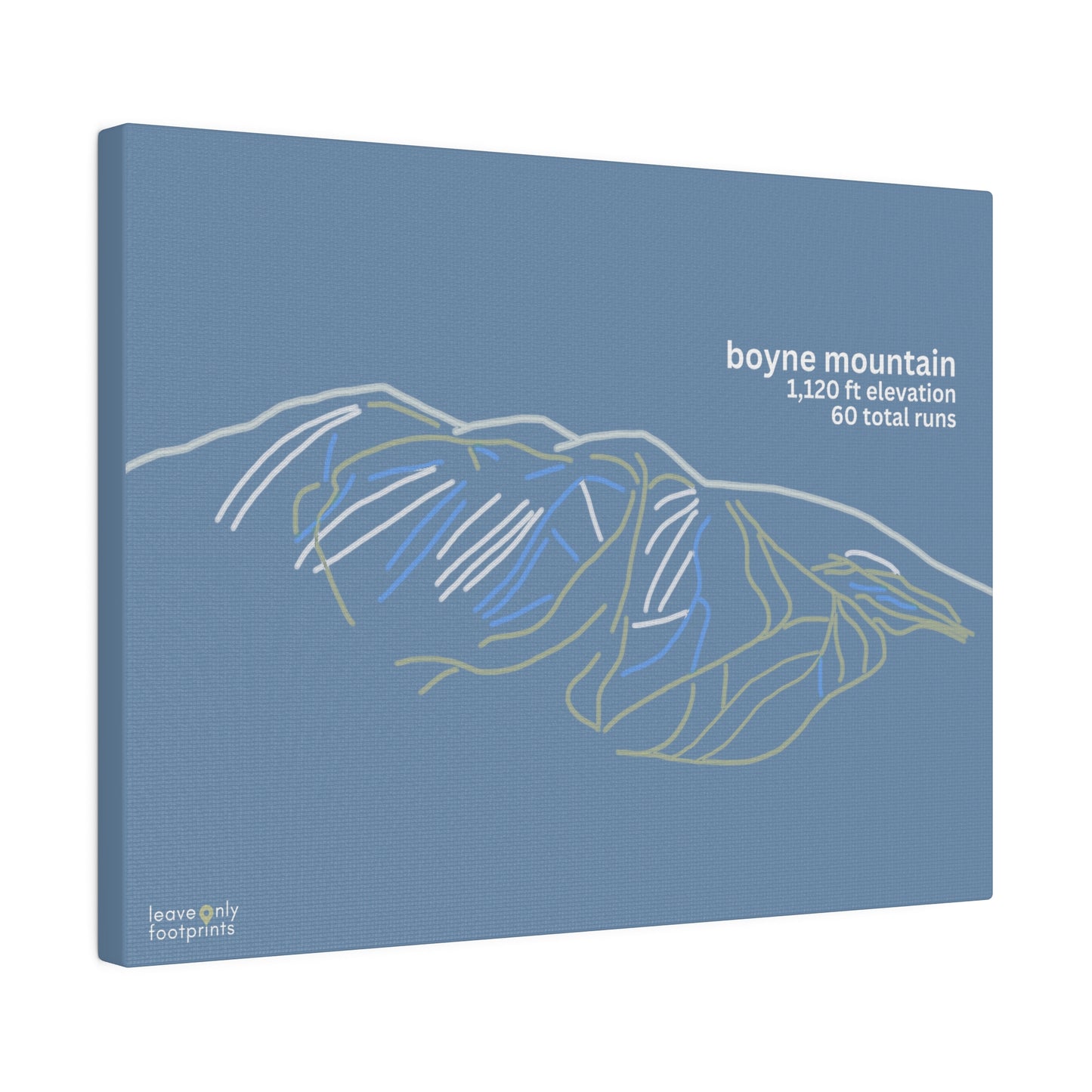 Boyne Mountain Matte Canvas, Stretched, 0.75"