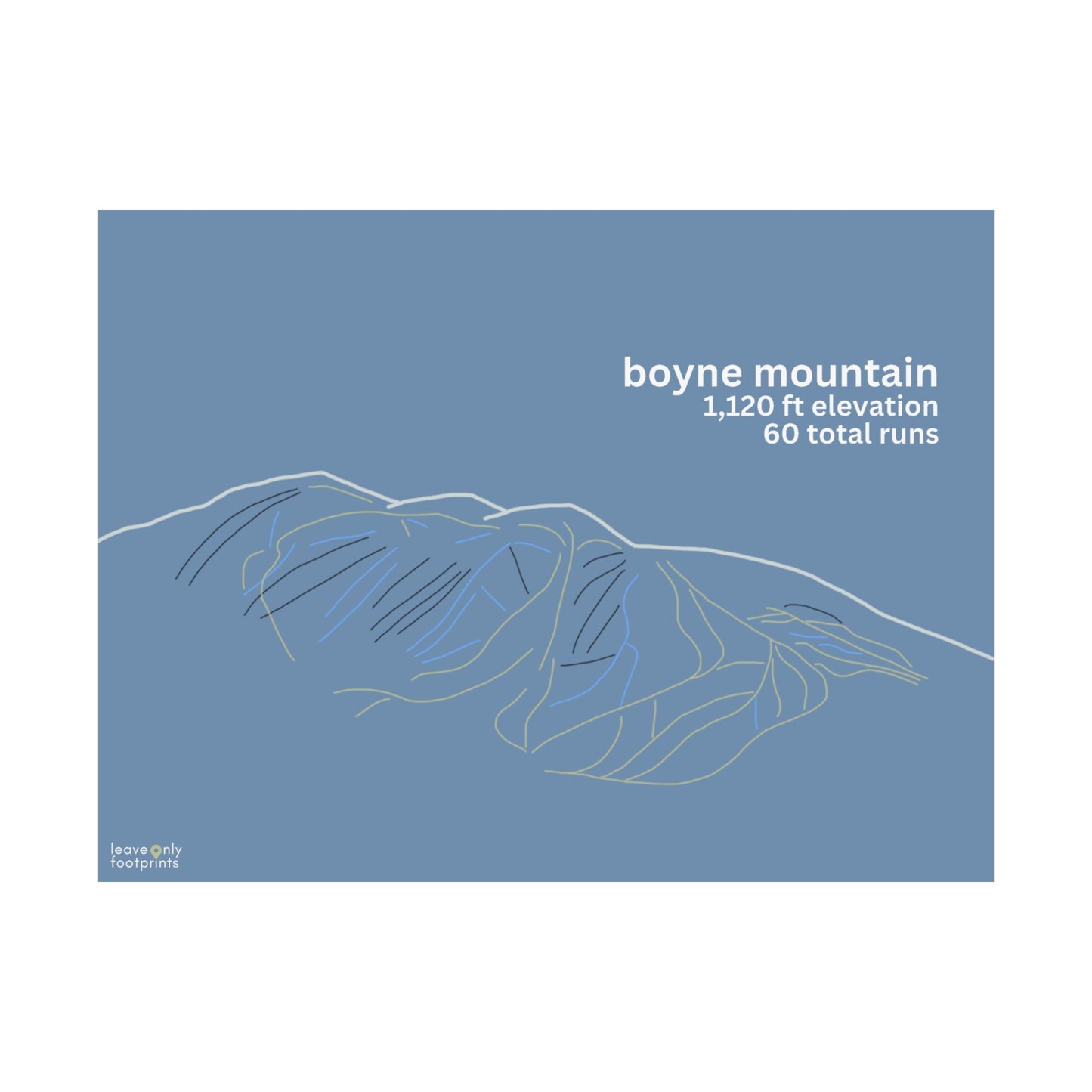 Boyne Mountain Matte Horizontal Print
