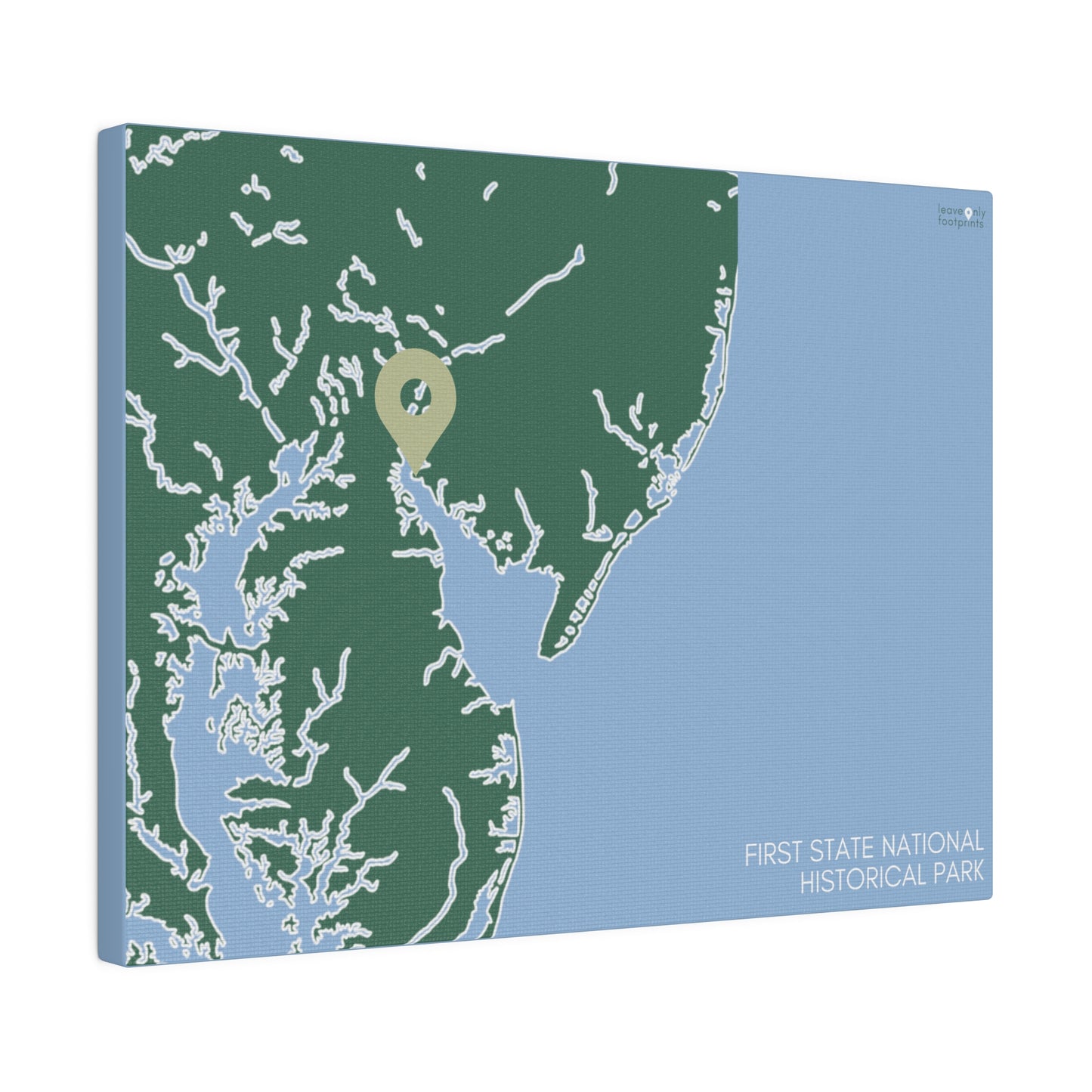 First State National Historical Park Matte Canvas, Stretched, 0.75"