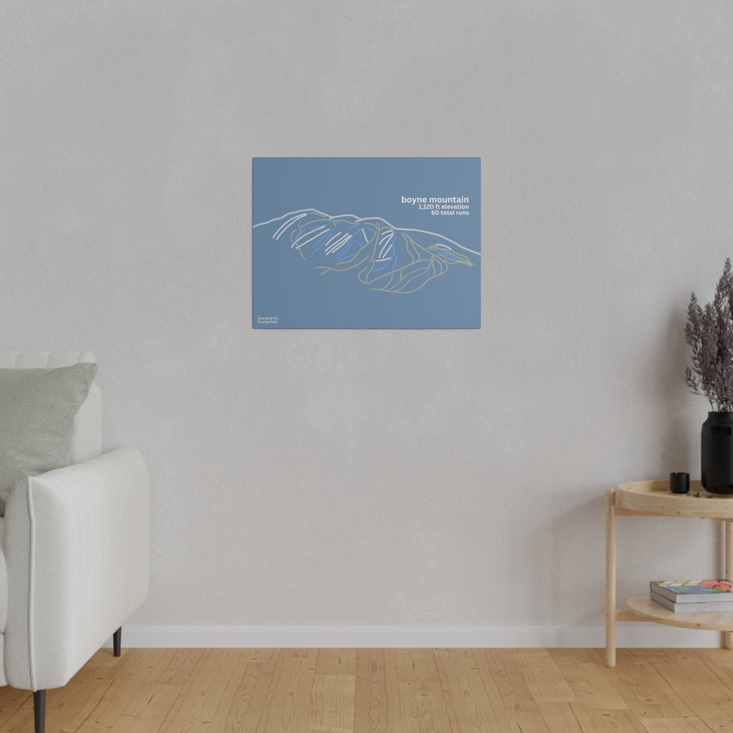Boyne Mountain Matte Canvas, Stretched, 0.75"