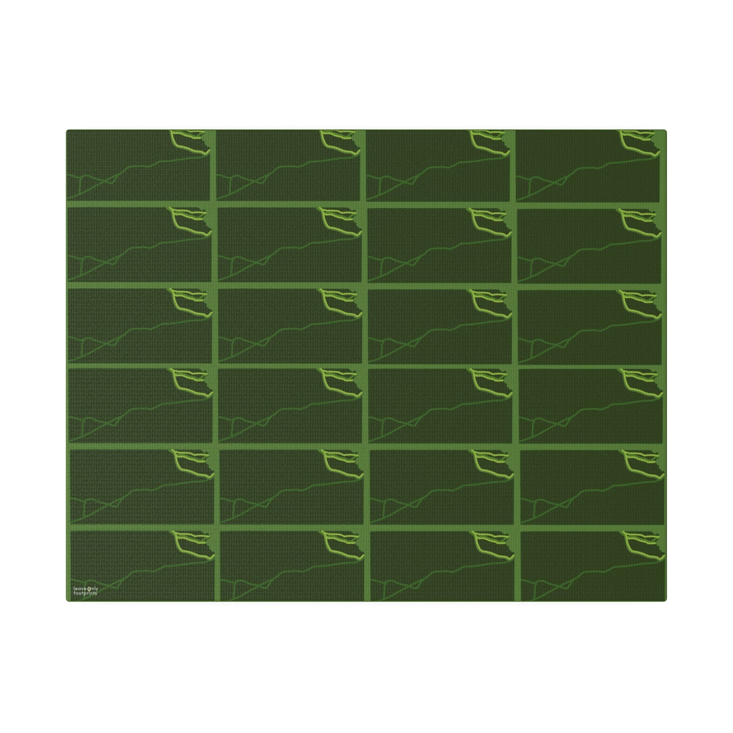 Kansas National Trails Patterned Matte Canvas, Stretched, 0.75"