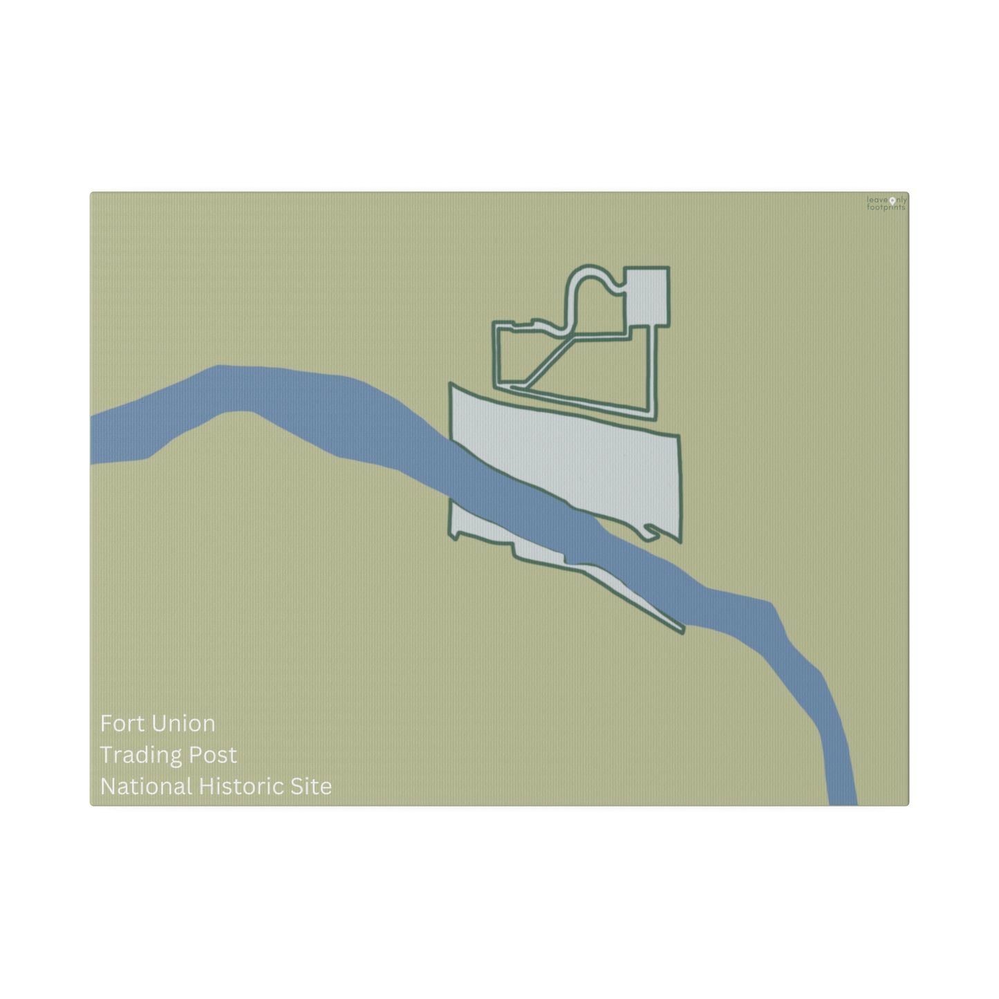Fort Union Trading Post National Historic Site Matte Canvas, Stretched, 0.75"