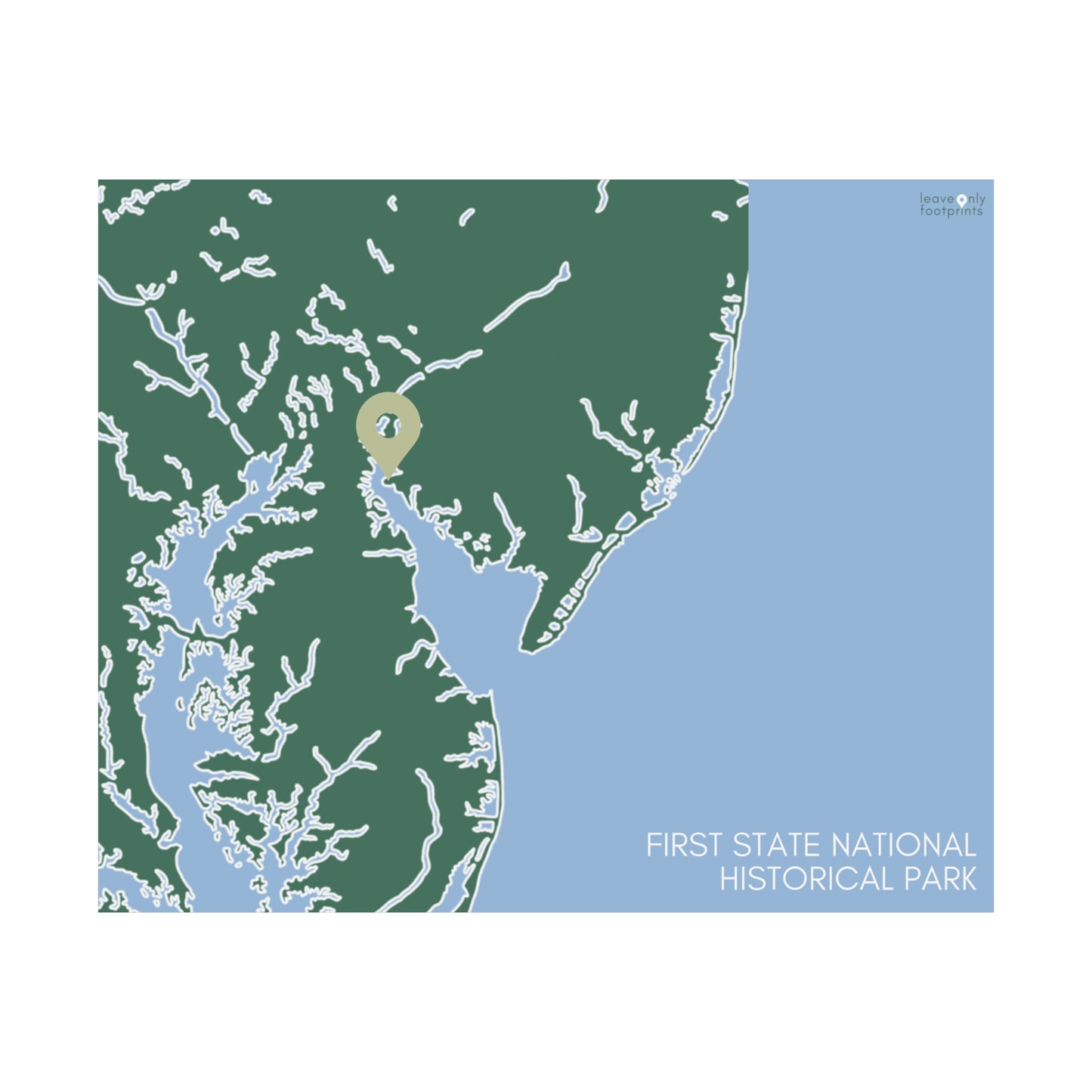 First State National Historical Park Matte Horizontal Print