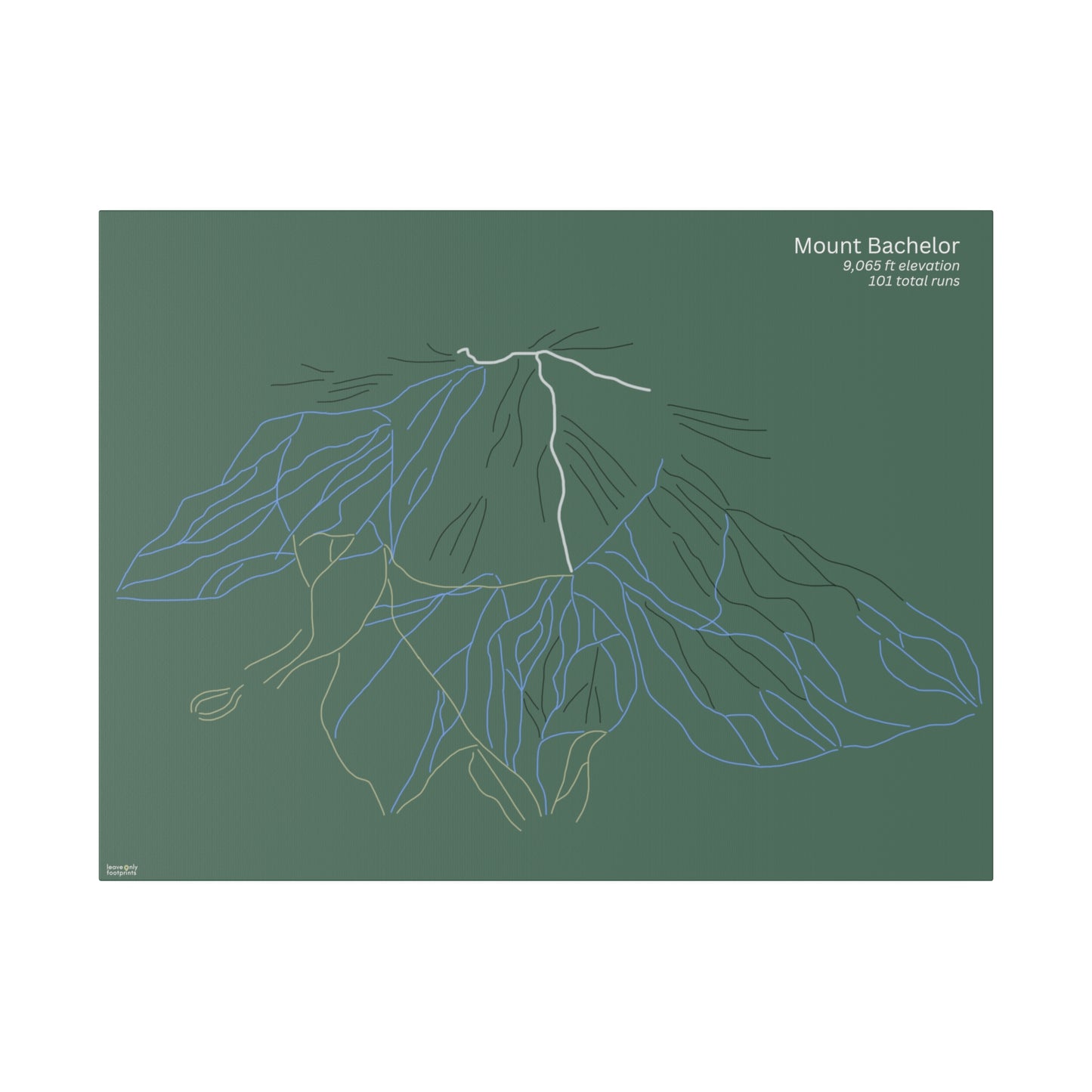 Mount Bachelor Matte Canvas, Stretched, 0.75"