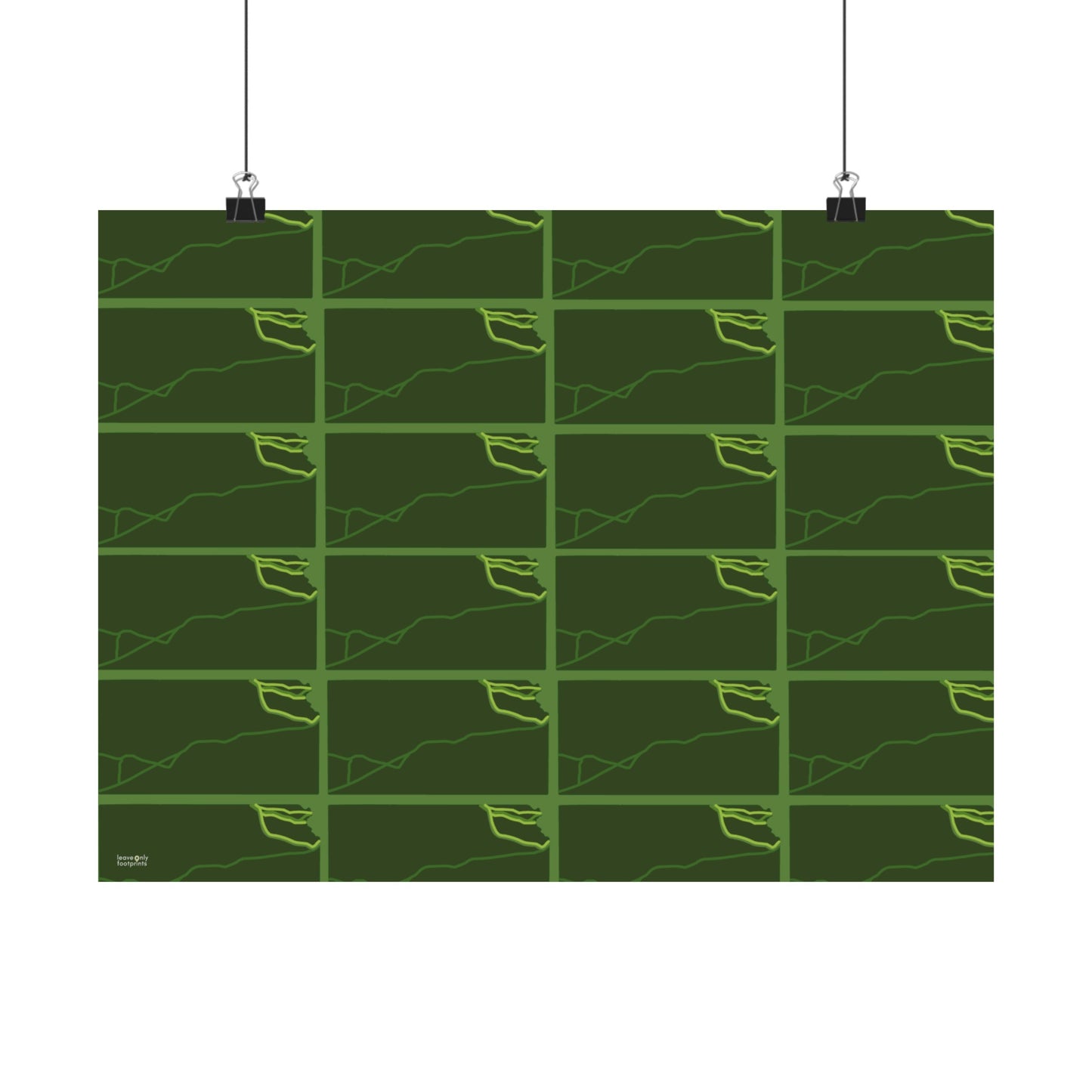 Kansas National Trails Patterned Horizontal Print