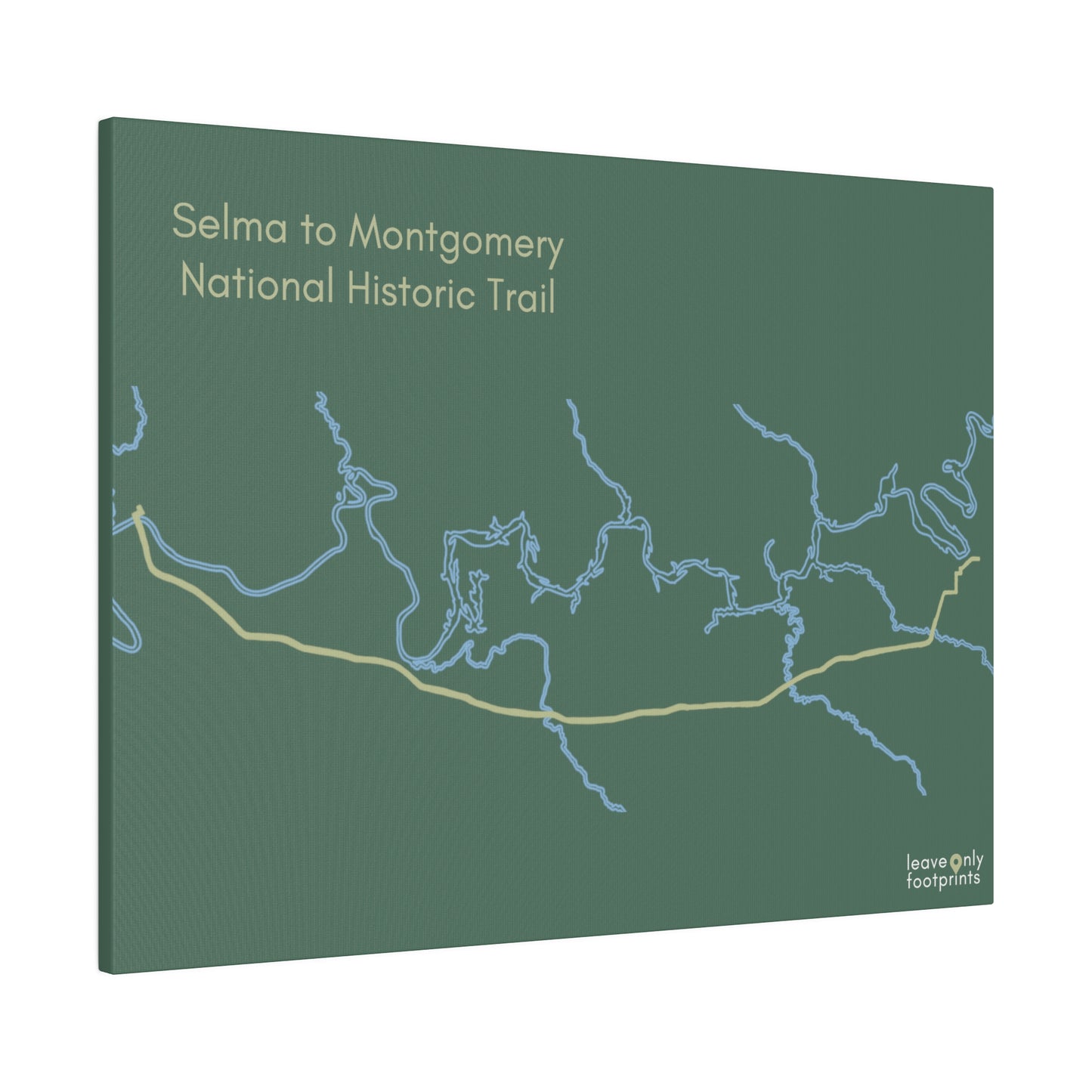 Selma to Montgomery National Historic Trail Matte Canvas, Stretched, 0.75"
