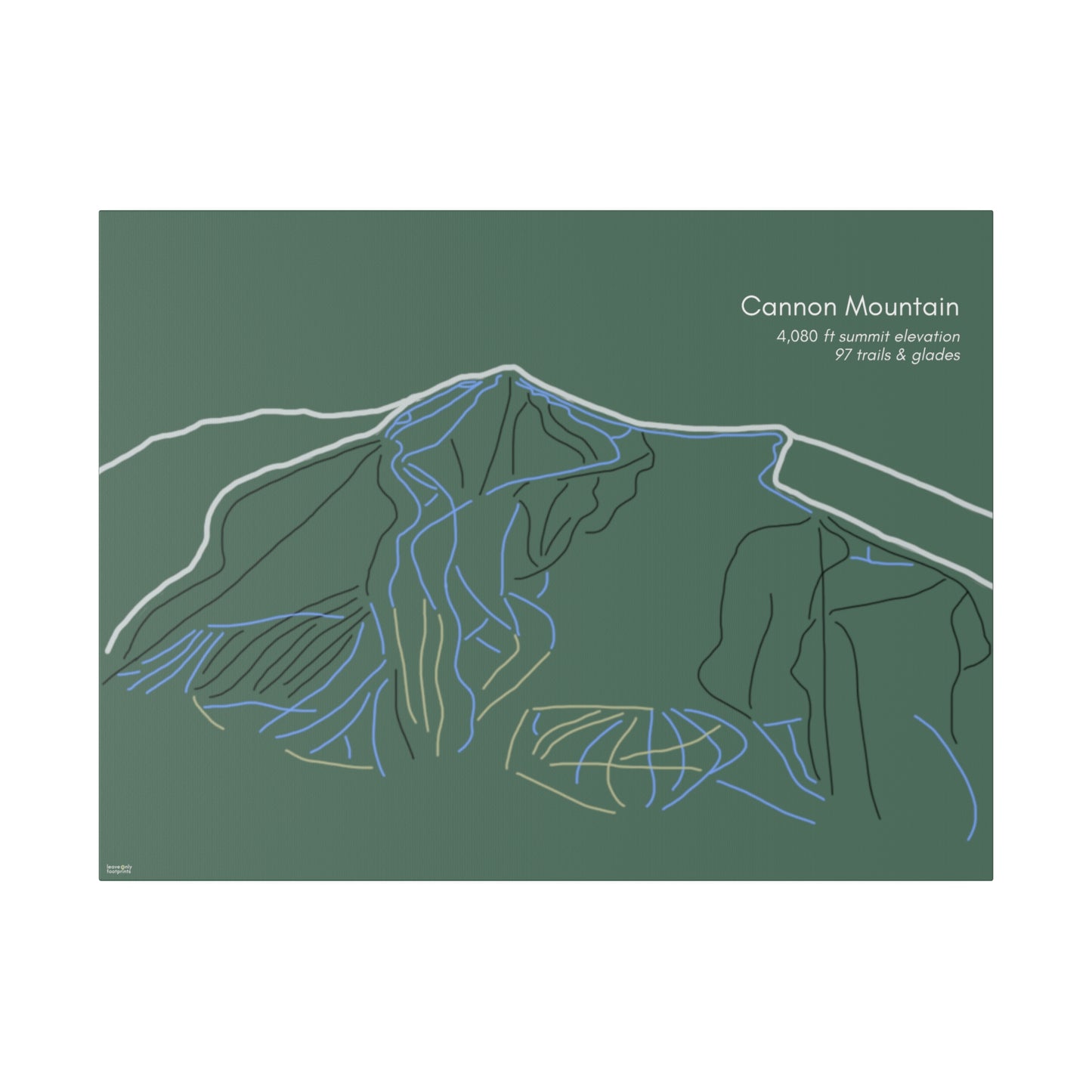 Cannon Mountain Matte Canvas, Stretched, 0.75"