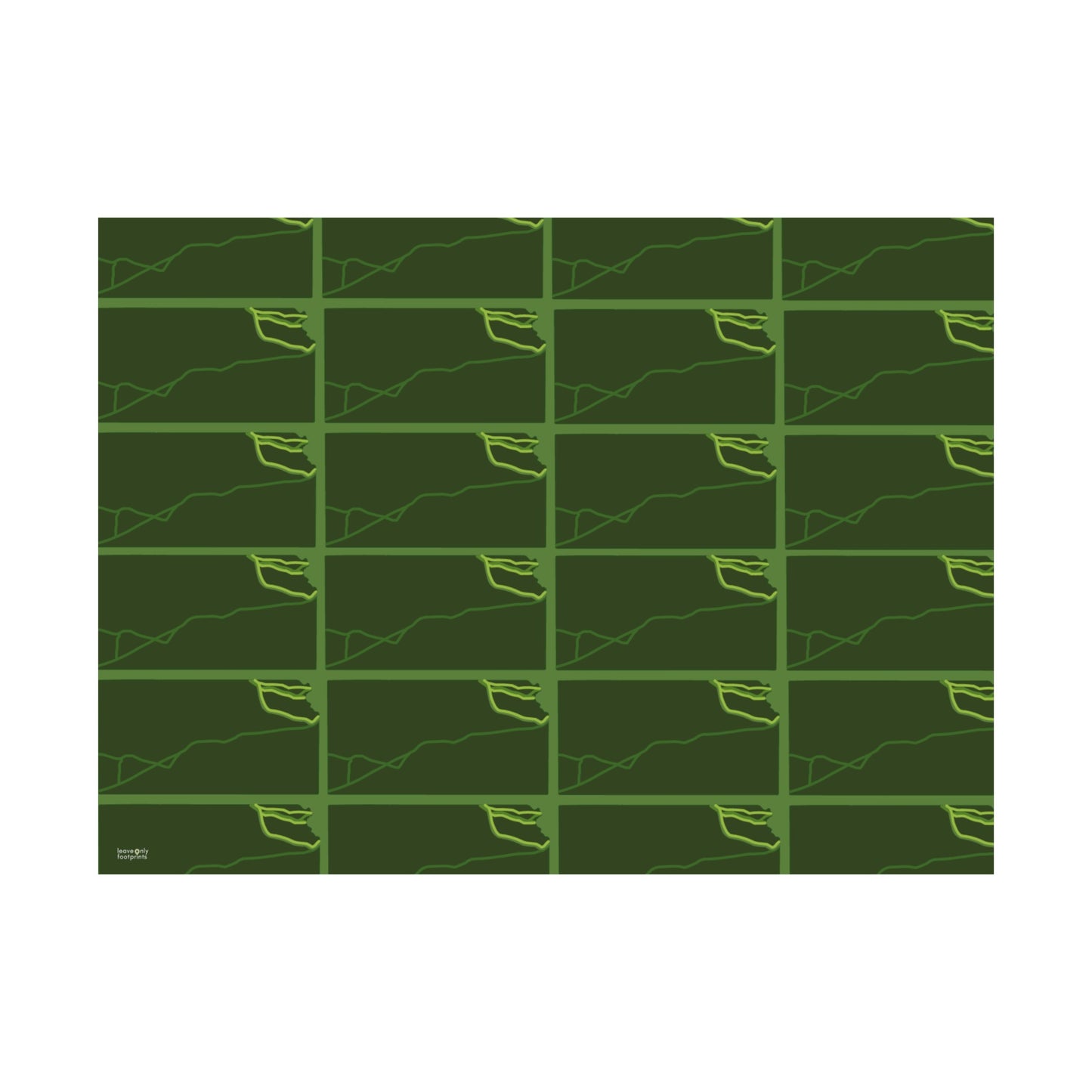 Kansas National Trails Patterned Horizontal Print