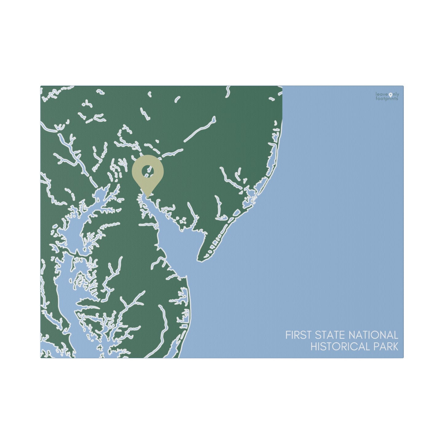 First State National Historical Park Matte Canvas, Stretched, 0.75"