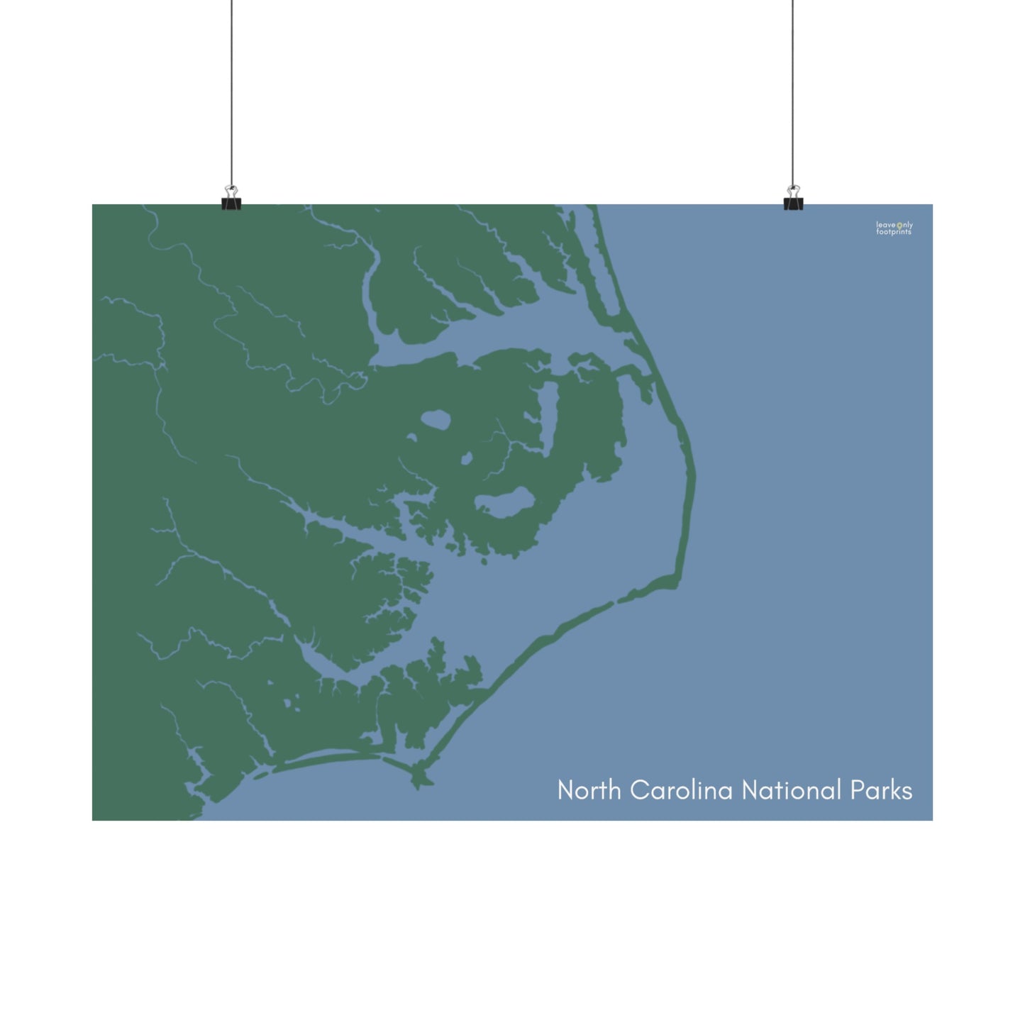 North Carolina National Parks Horizontal Print