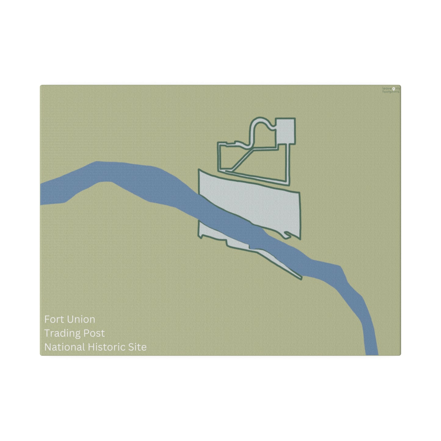 Fort Union Trading Post National Historic Site Matte Canvas, Stretched, 0.75"