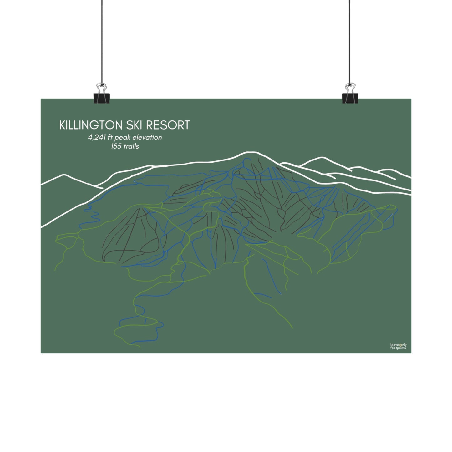 Killington Ski Resort Horizontal Print