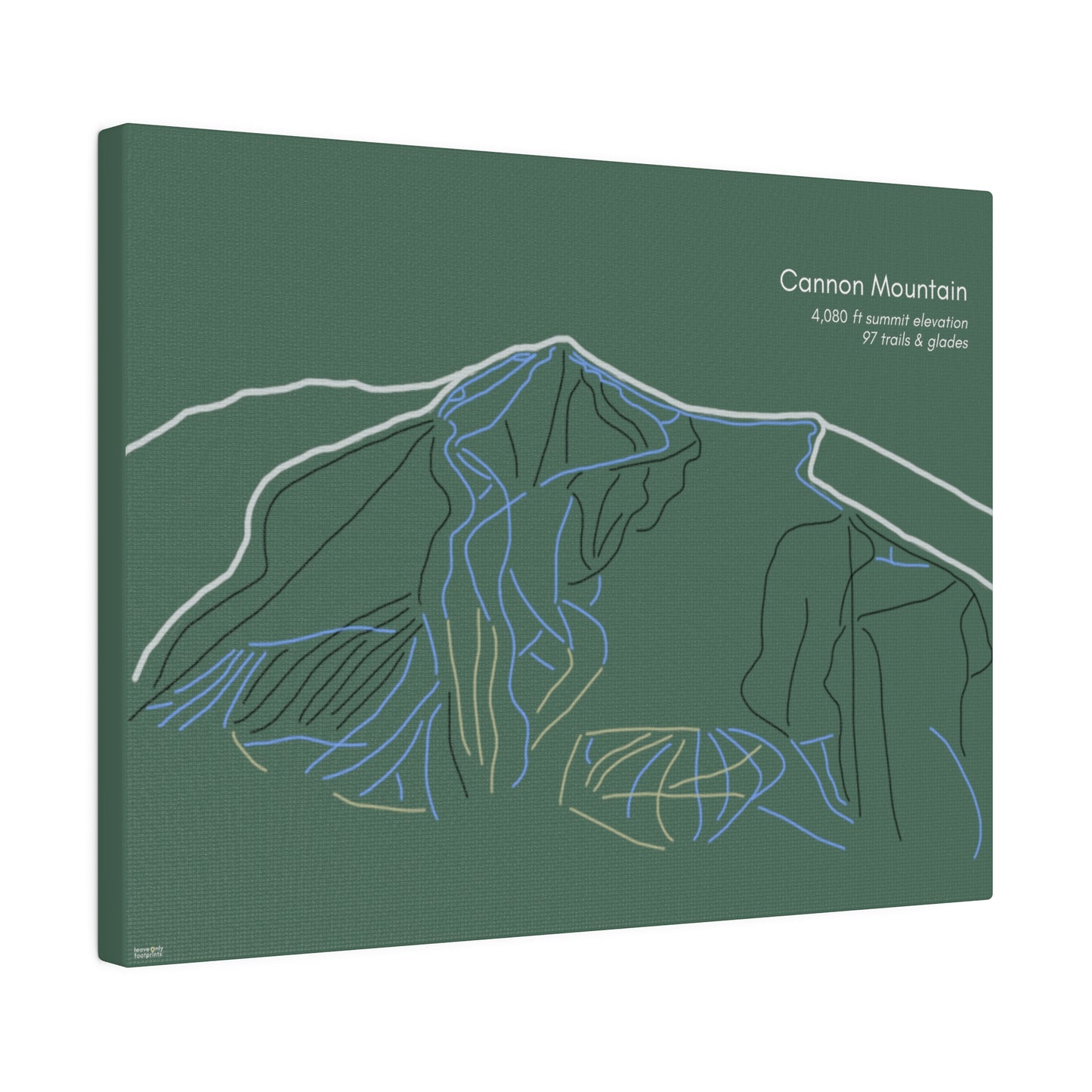 Cannon Mountain Matte Canvas, Stretched, 0.75"
