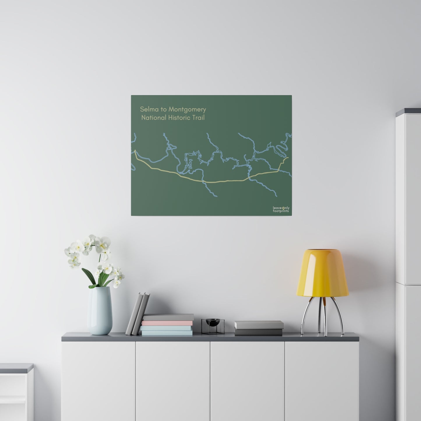 Selma to Montgomery National Historic Trail Matte Canvas, Stretched, 0.75"