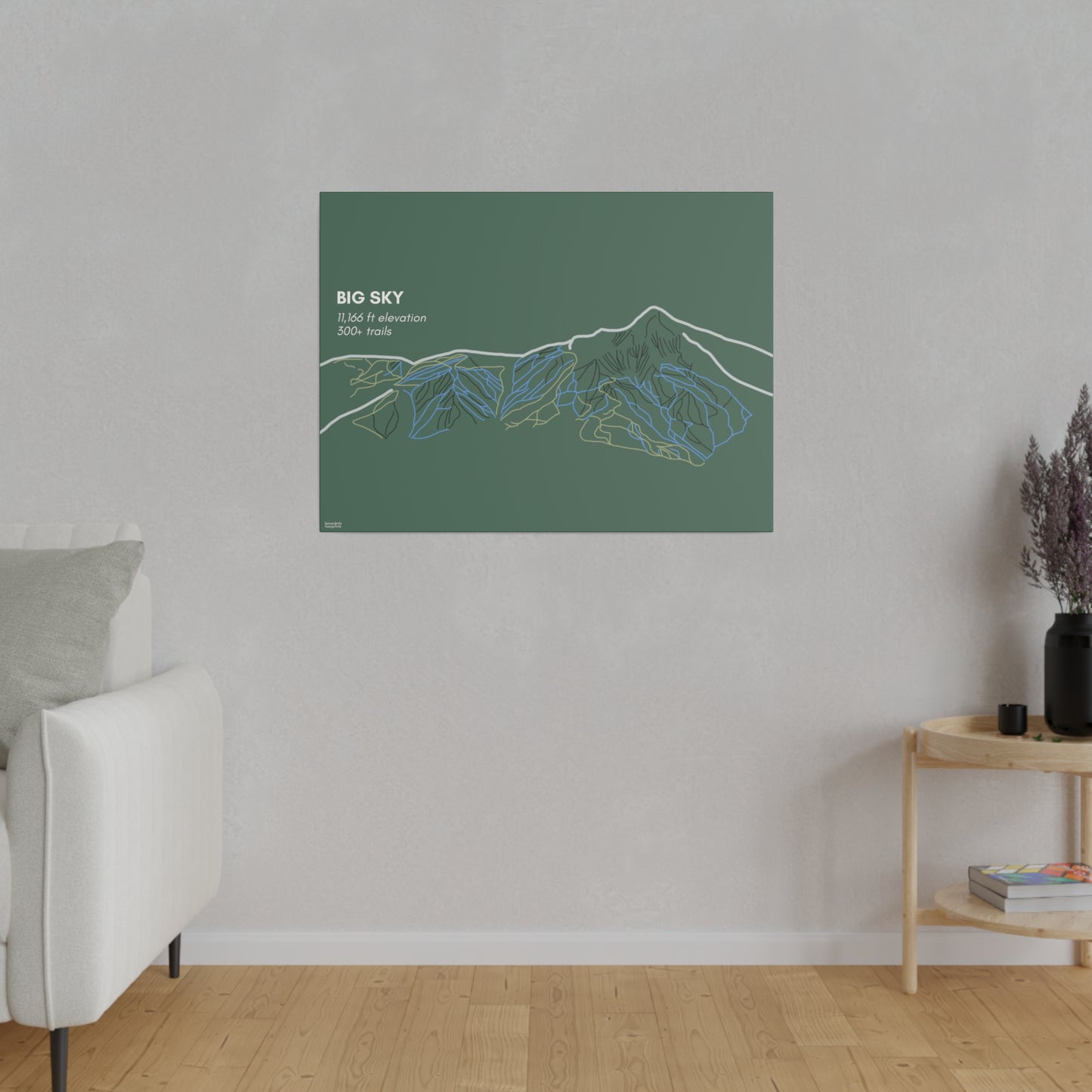 Big Sky Matte Canvas, Stretched, 0.75"