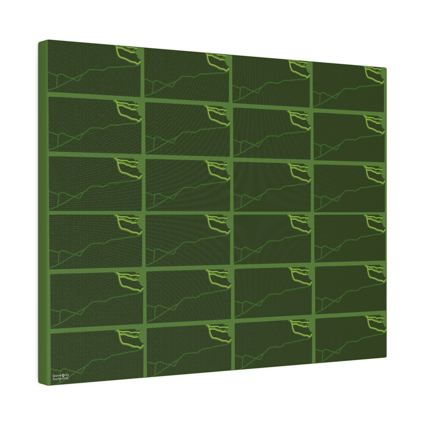 Kansas National Trails Patterned Matte Canvas, Stretched, 0.75"