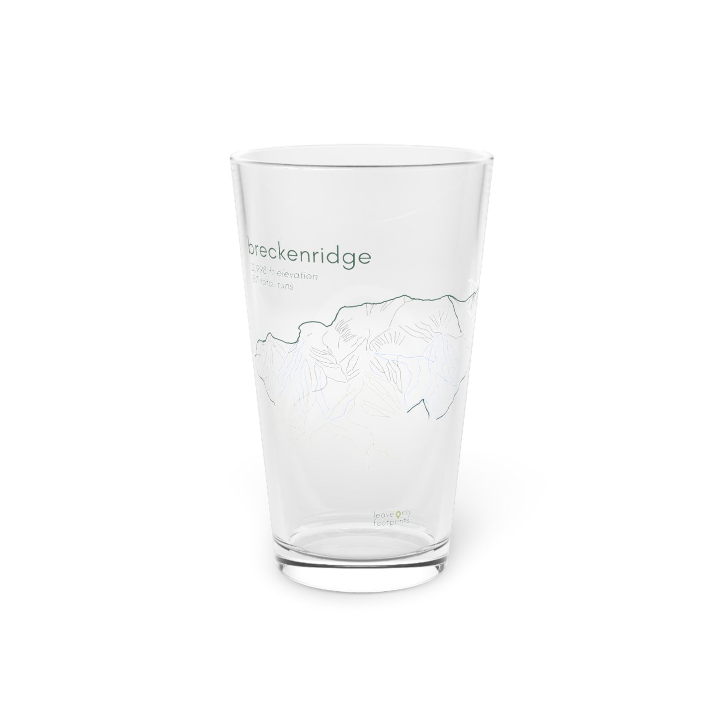 Breckenridge Pint Glass, 16oz
