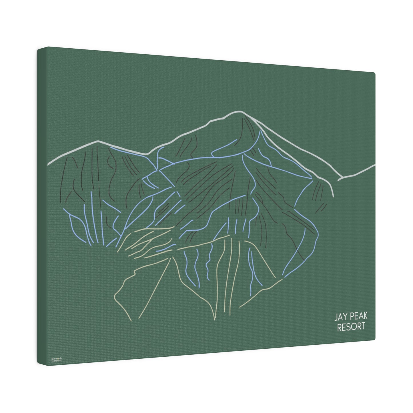 Jay Peak Resort Matte Canvas, Stretched, 0.75"
