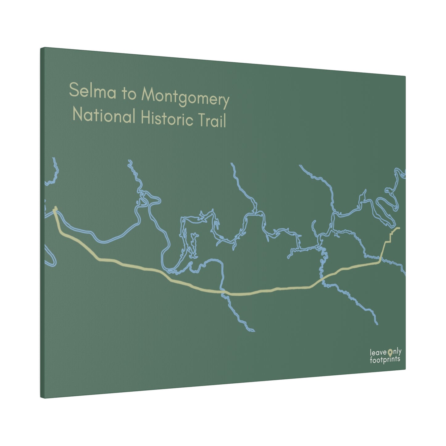Selma to Montgomery National Historic Trail Matte Canvas, Stretched, 0.75"