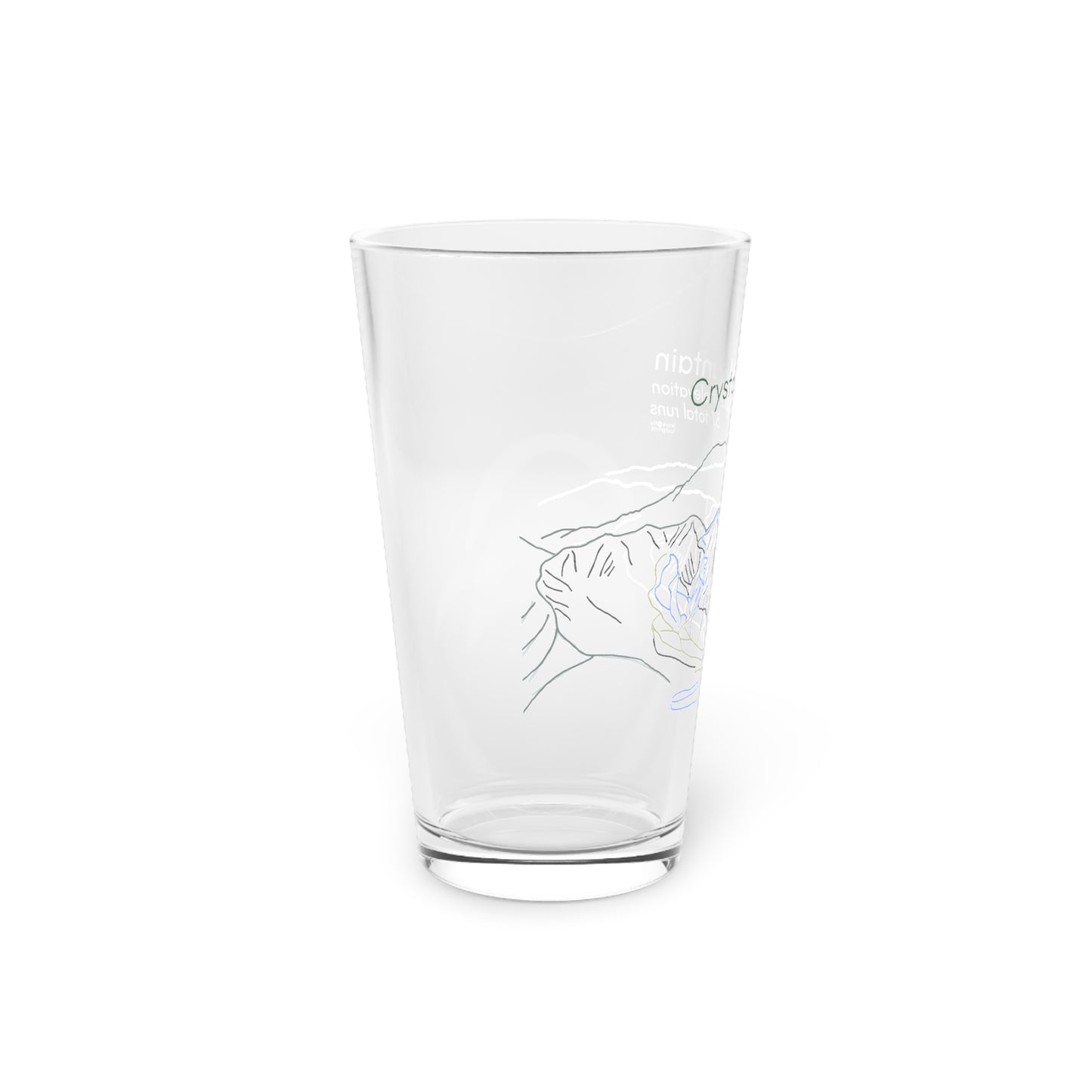 Crystal Mountain Pint Glass, 16oz