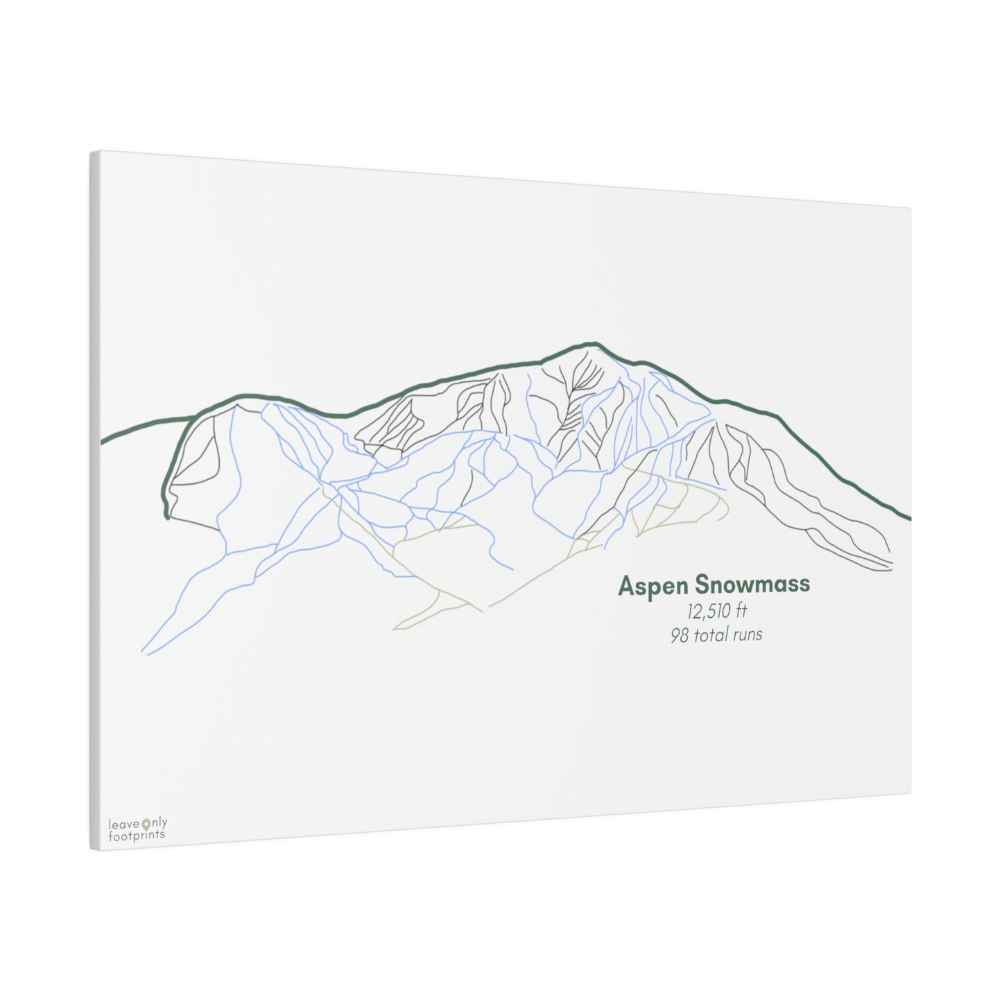 Aspen Snowmass Matte Canvas, Stretched, 0.75"