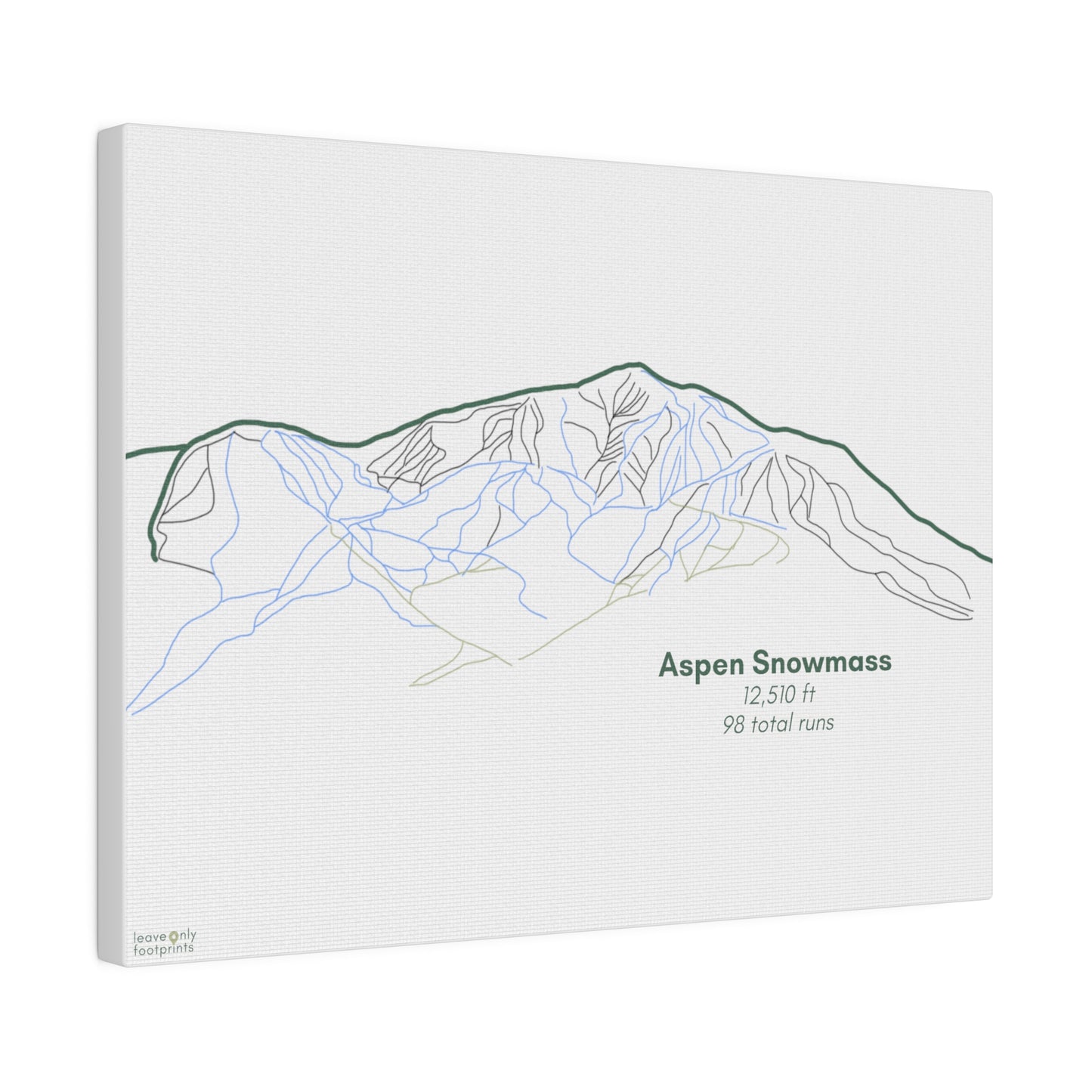 Aspen Snowmass Matte Canvas, Stretched, 0.75"