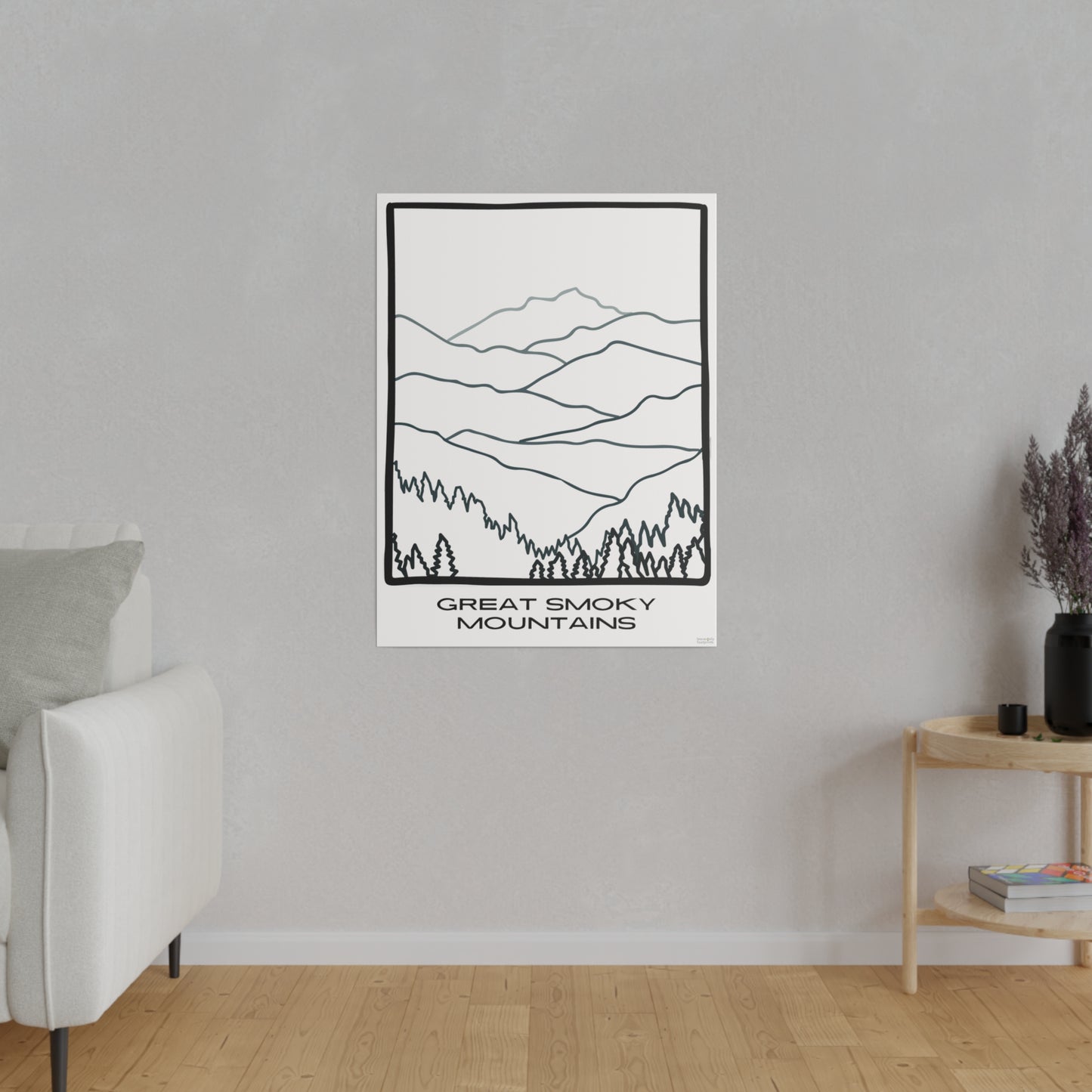 Great Smoky Mountains Matte Canvas, Stretched, 0.75"