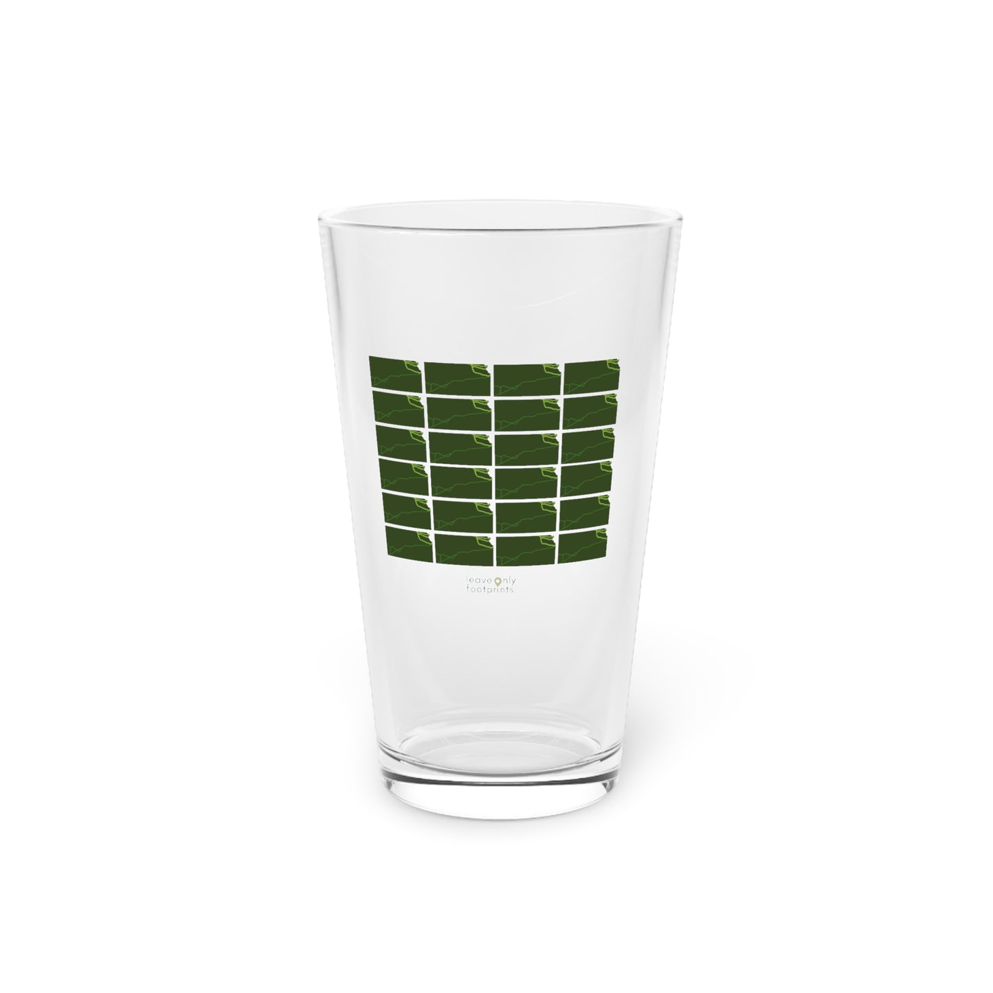 Kansas National Trails Patterned Pint Glass, 16oz