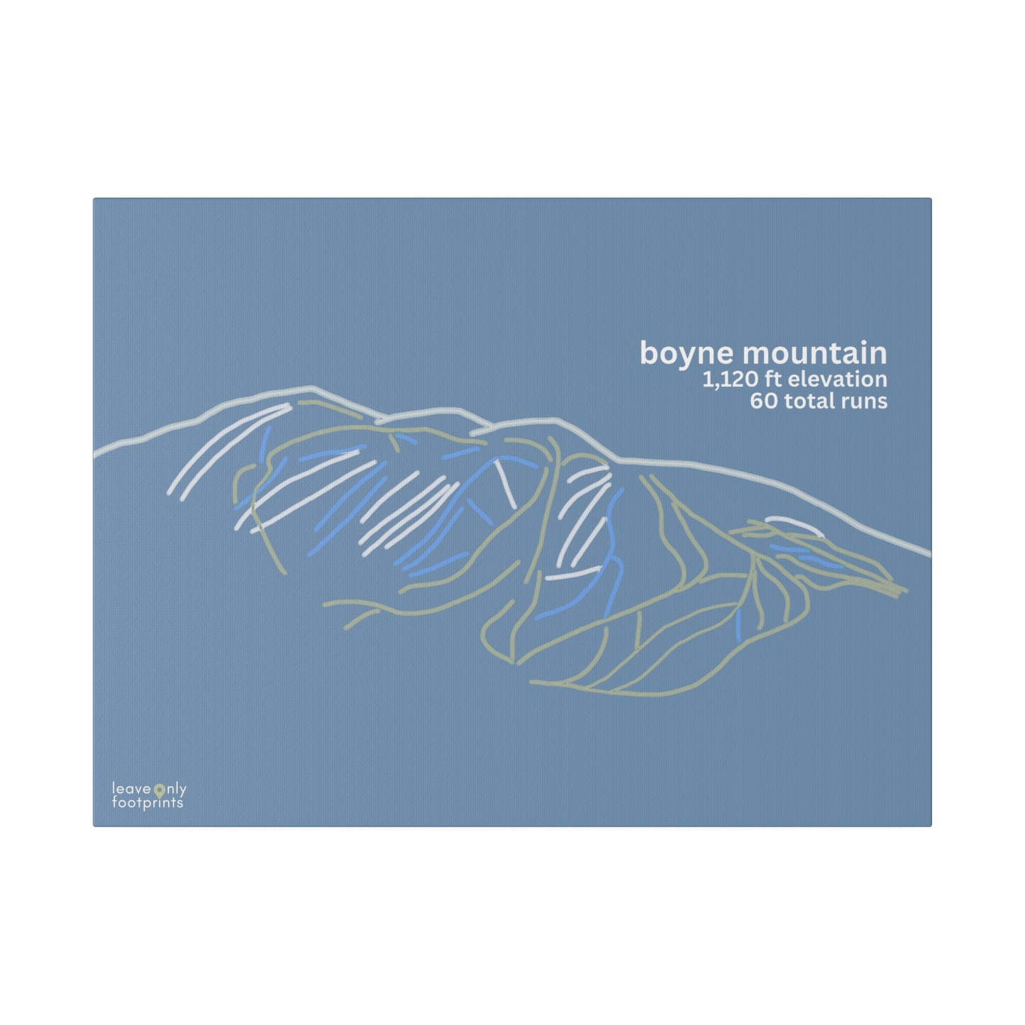 Boyne Mountain Matte Canvas, Stretched, 0.75"