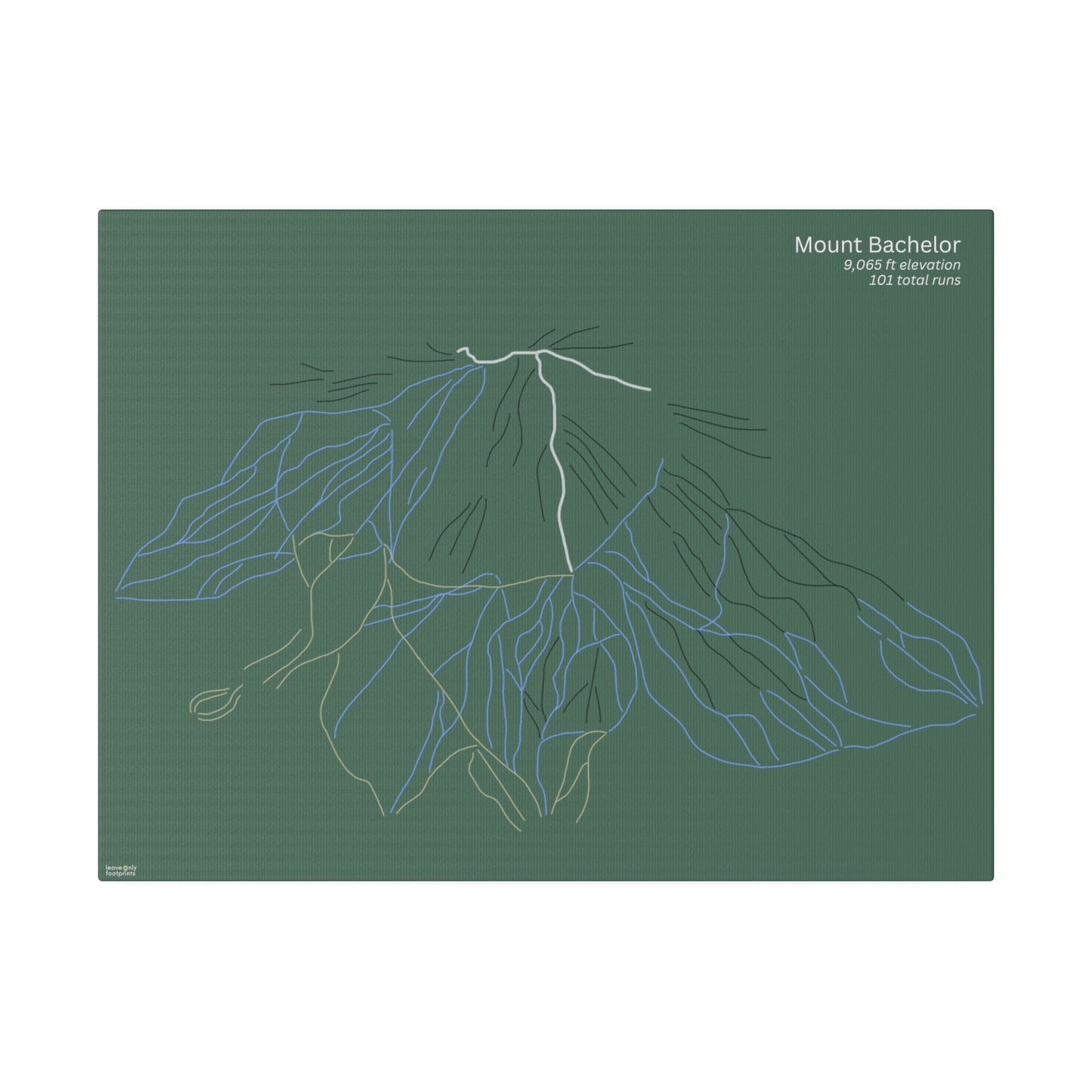 Mount Bachelor Matte Canvas, Stretched, 0.75"