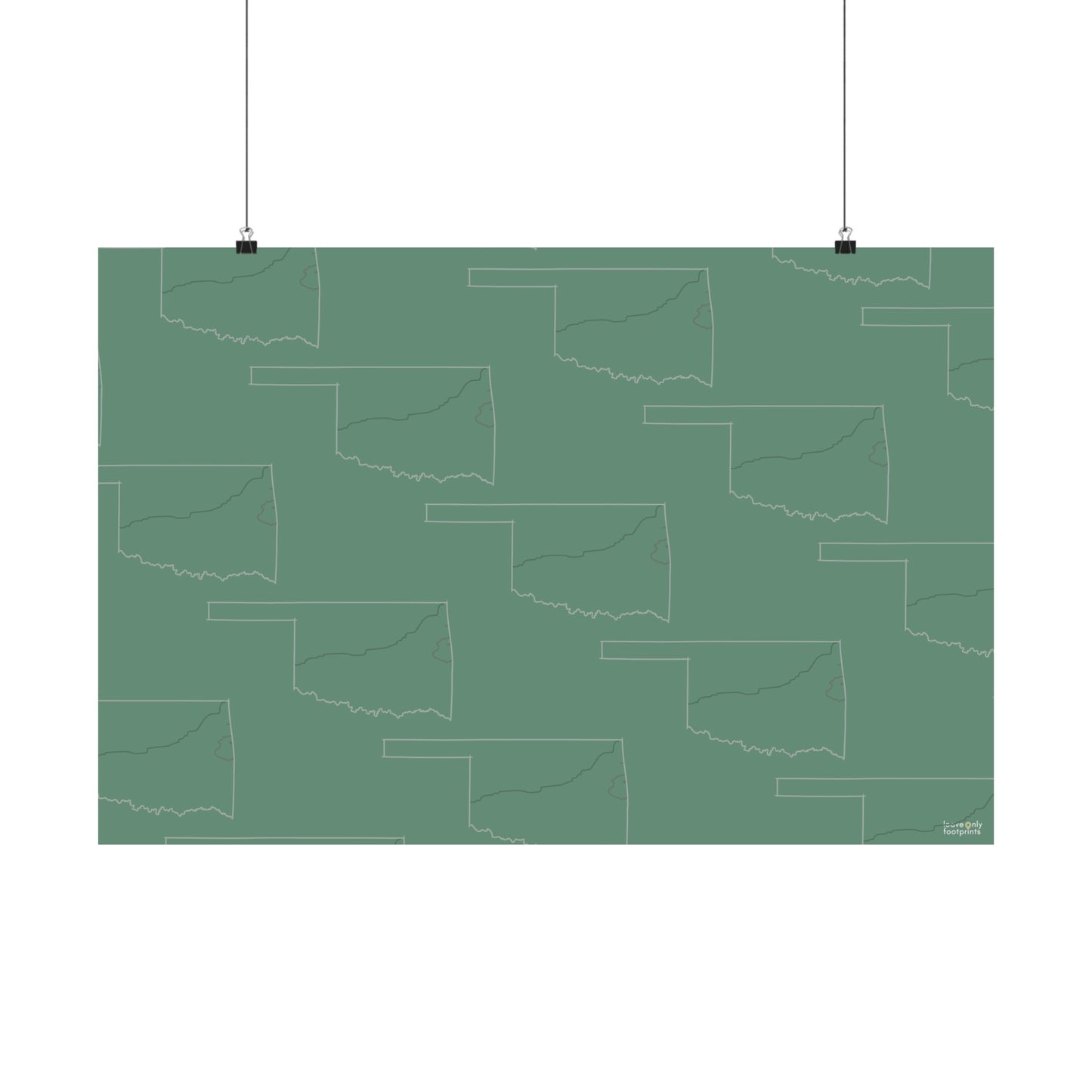 Oklahoma National Trails Horizontal Print