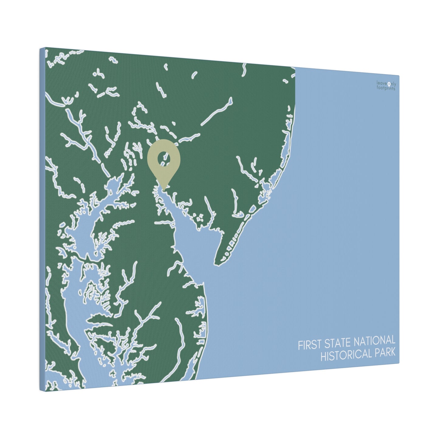 First State National Historical Park Matte Canvas, Stretched, 0.75"