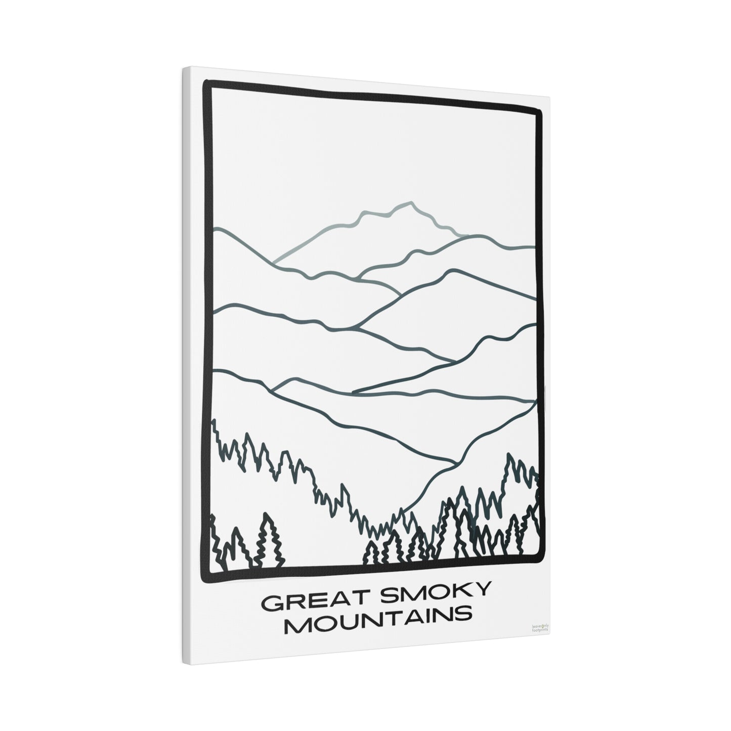 Great Smoky Mountains Matte Canvas, Stretched, 0.75"