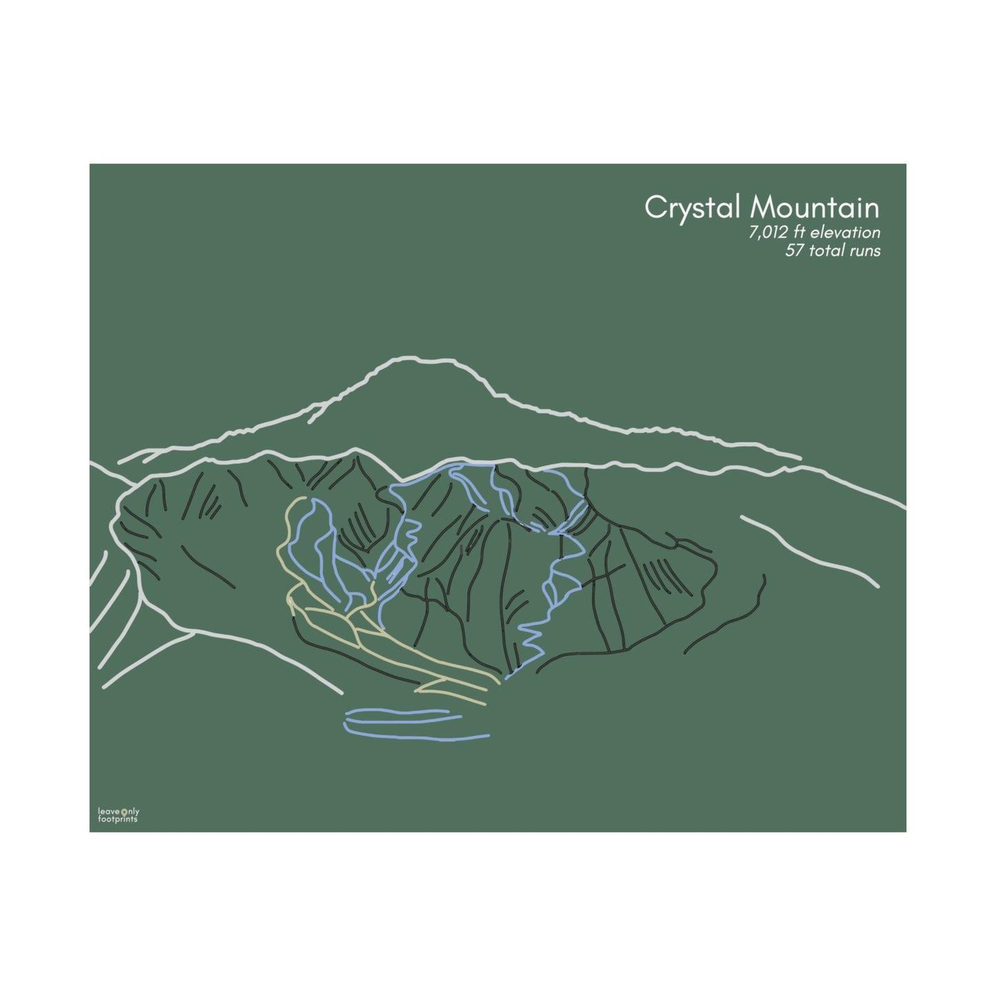 Crystal Mountain Horizontal Print