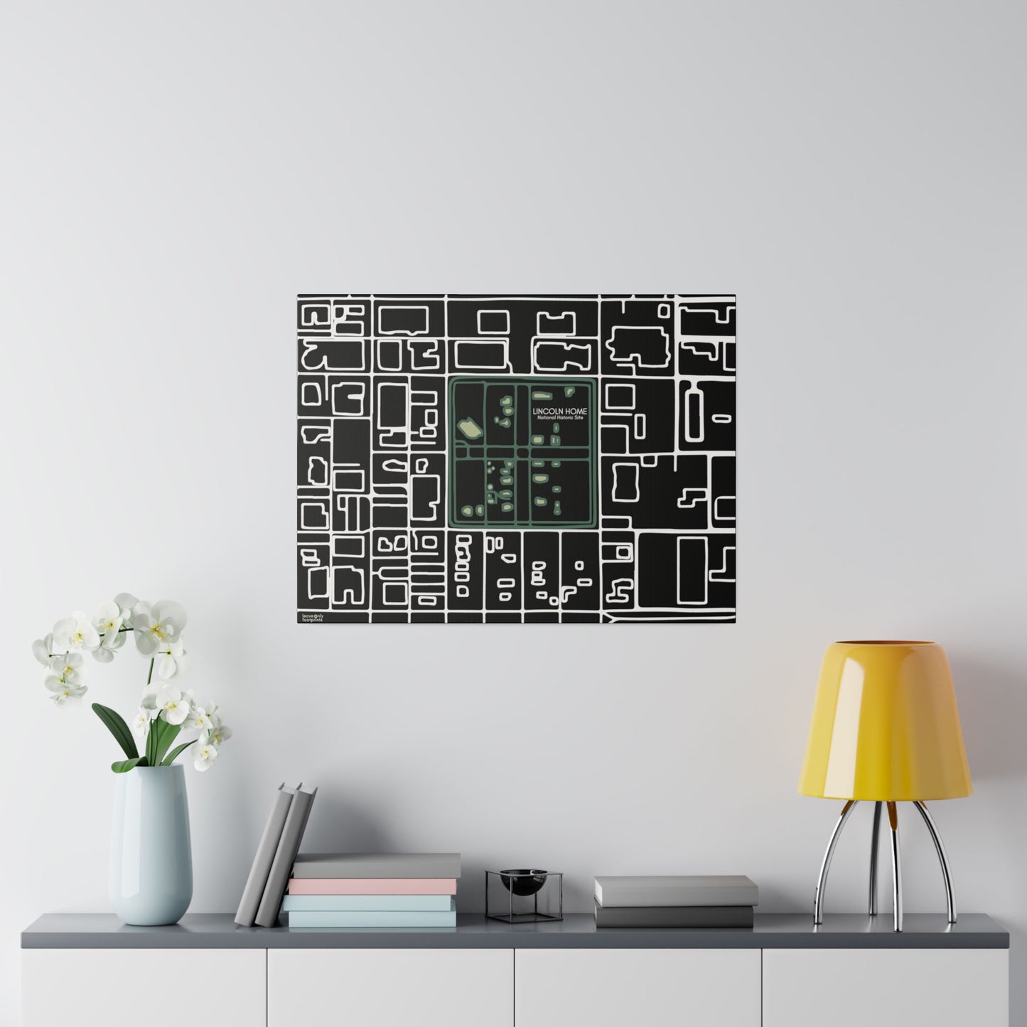 Lincoln Home National Historic Site Matte Canvas, Stretched, 0.75"