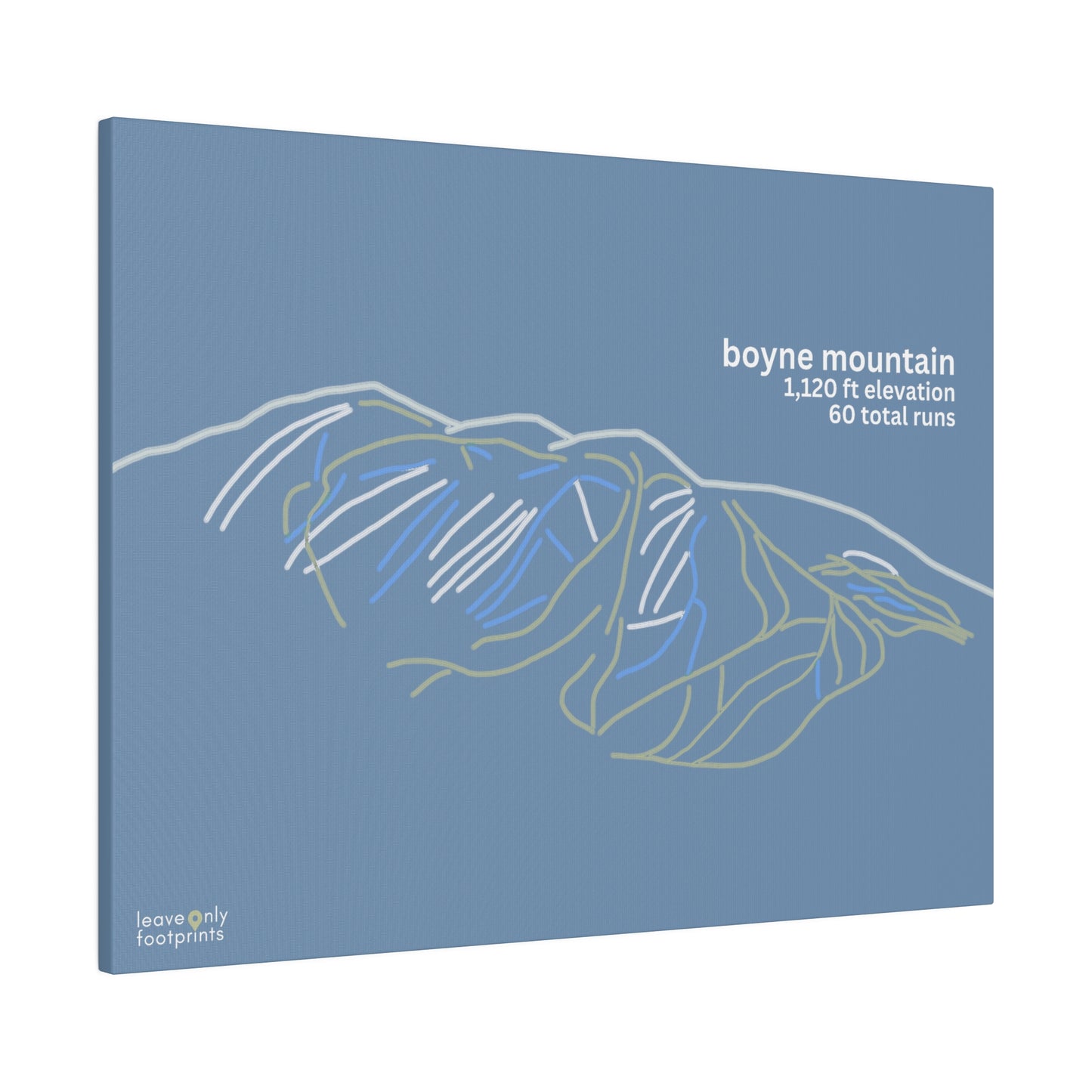 Boyne Mountain Matte Canvas, Stretched, 0.75"