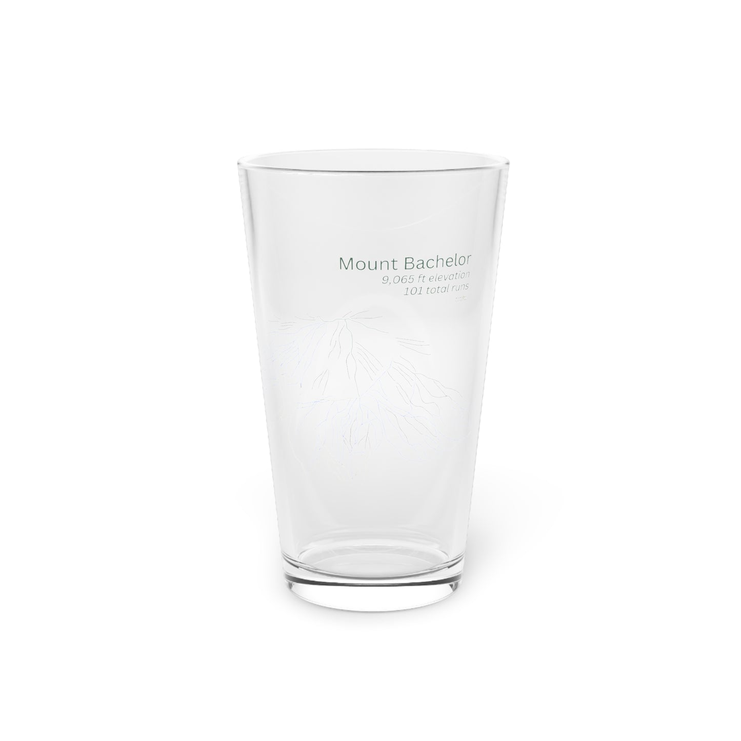 Mount Bachelor Pint Glass, 16oz