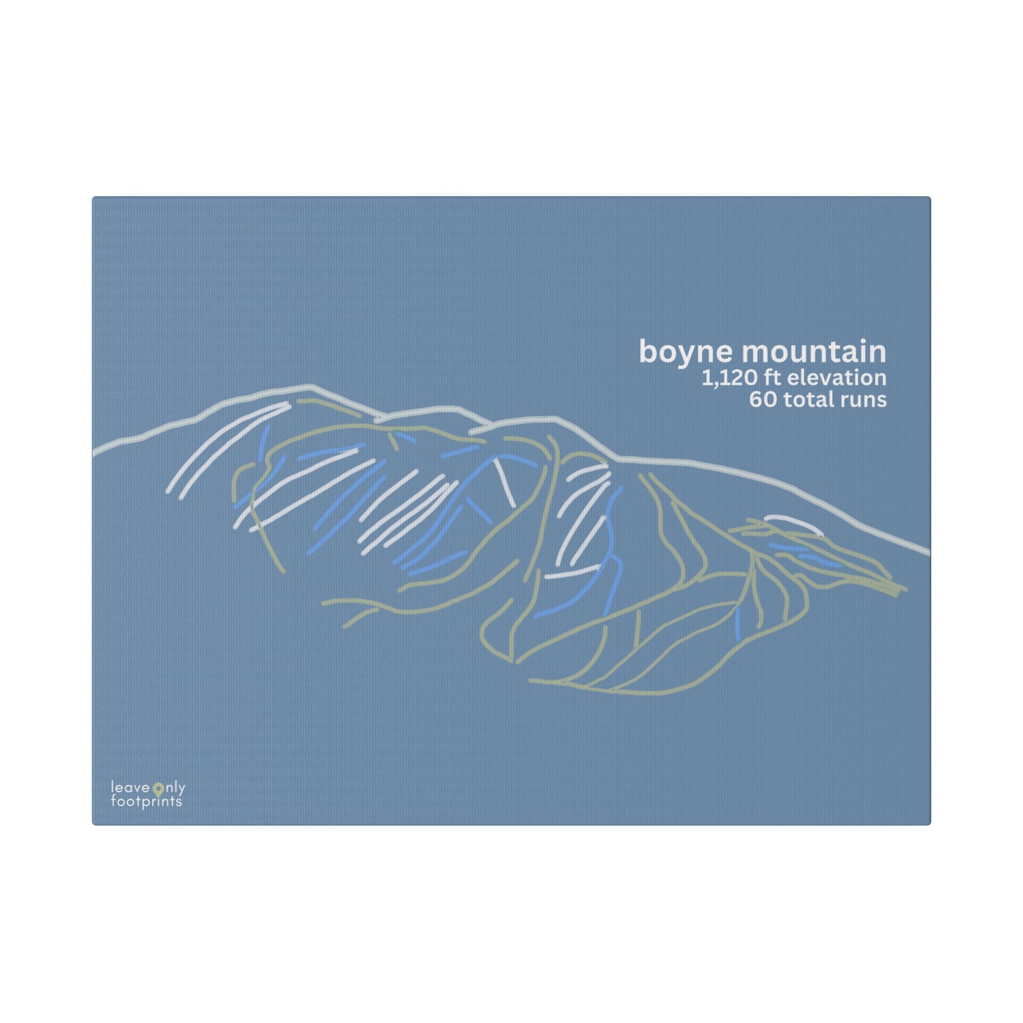 Boyne Mountain Matte Canvas, Stretched, 0.75"