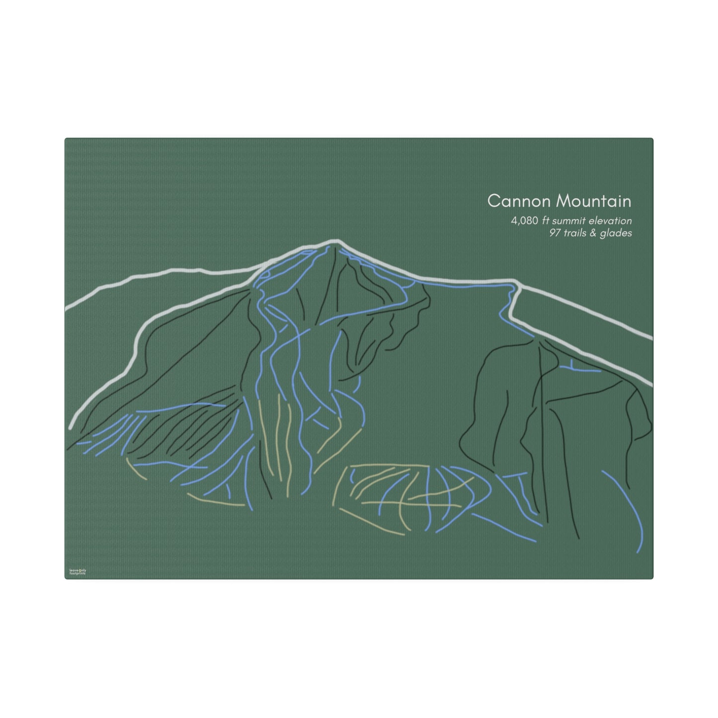 Cannon Mountain Matte Canvas, Stretched, 0.75"