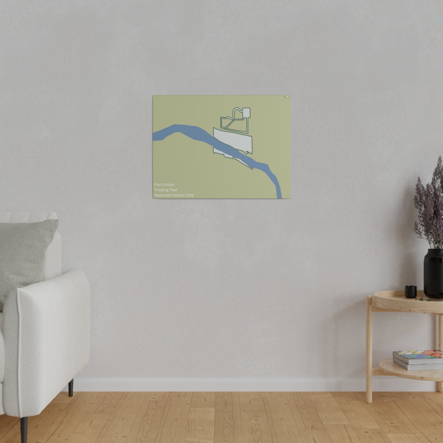 Fort Union Trading Post National Historic Site Matte Canvas, Stretched, 0.75"